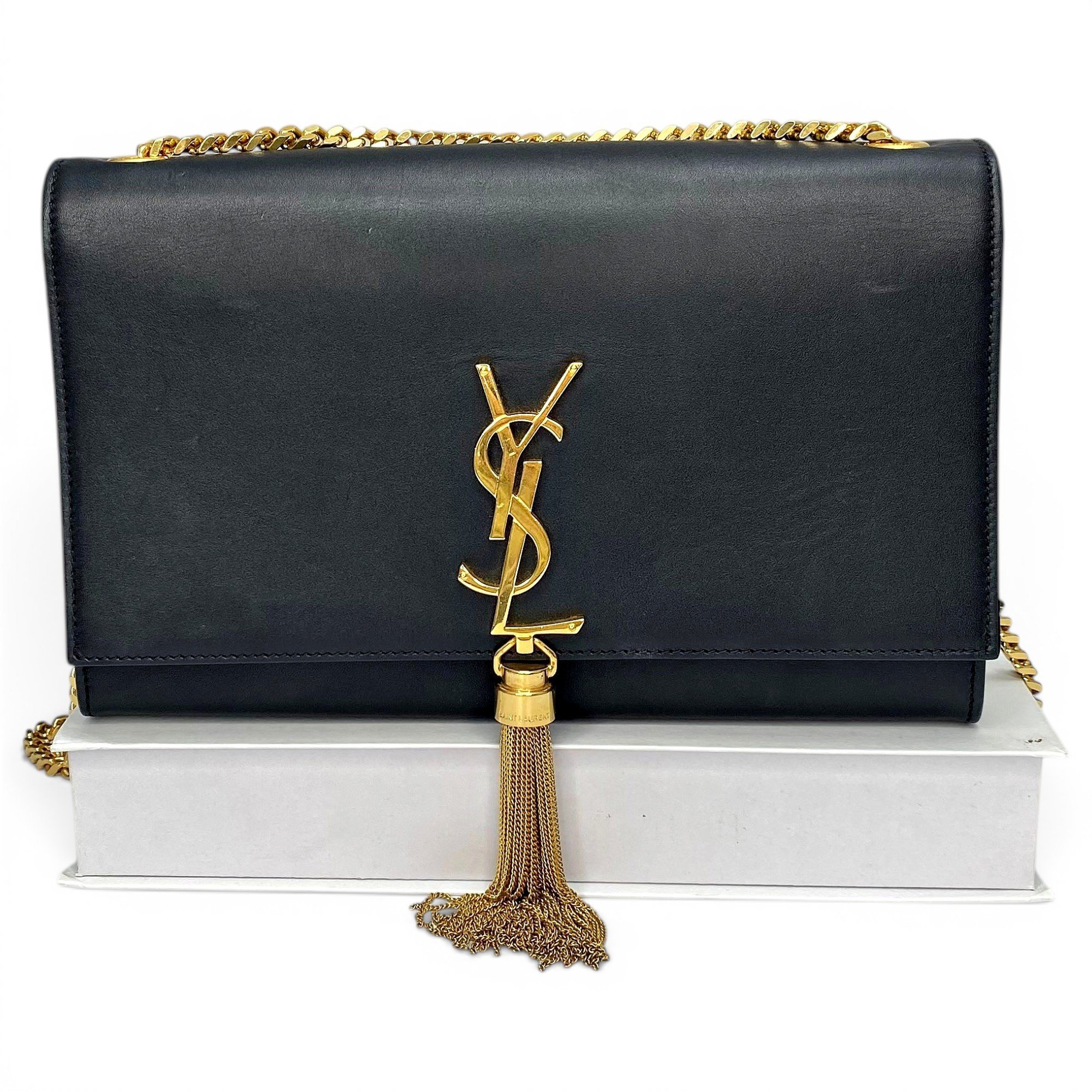 Pompom Kate leather handbag