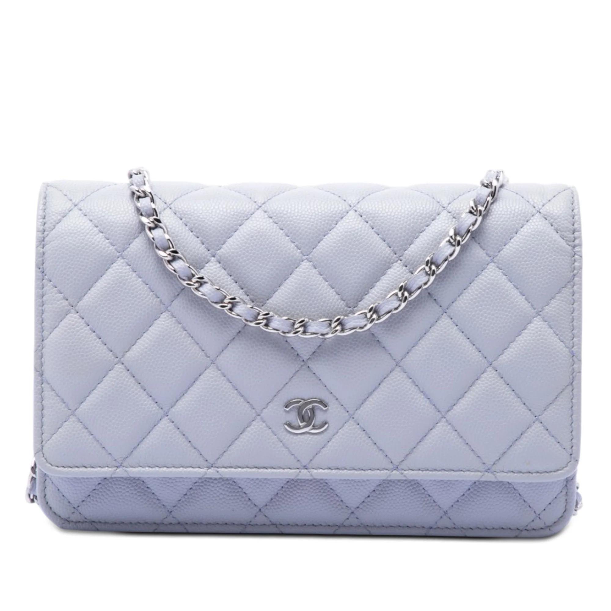 Wallet On Chain leather crossbody bag