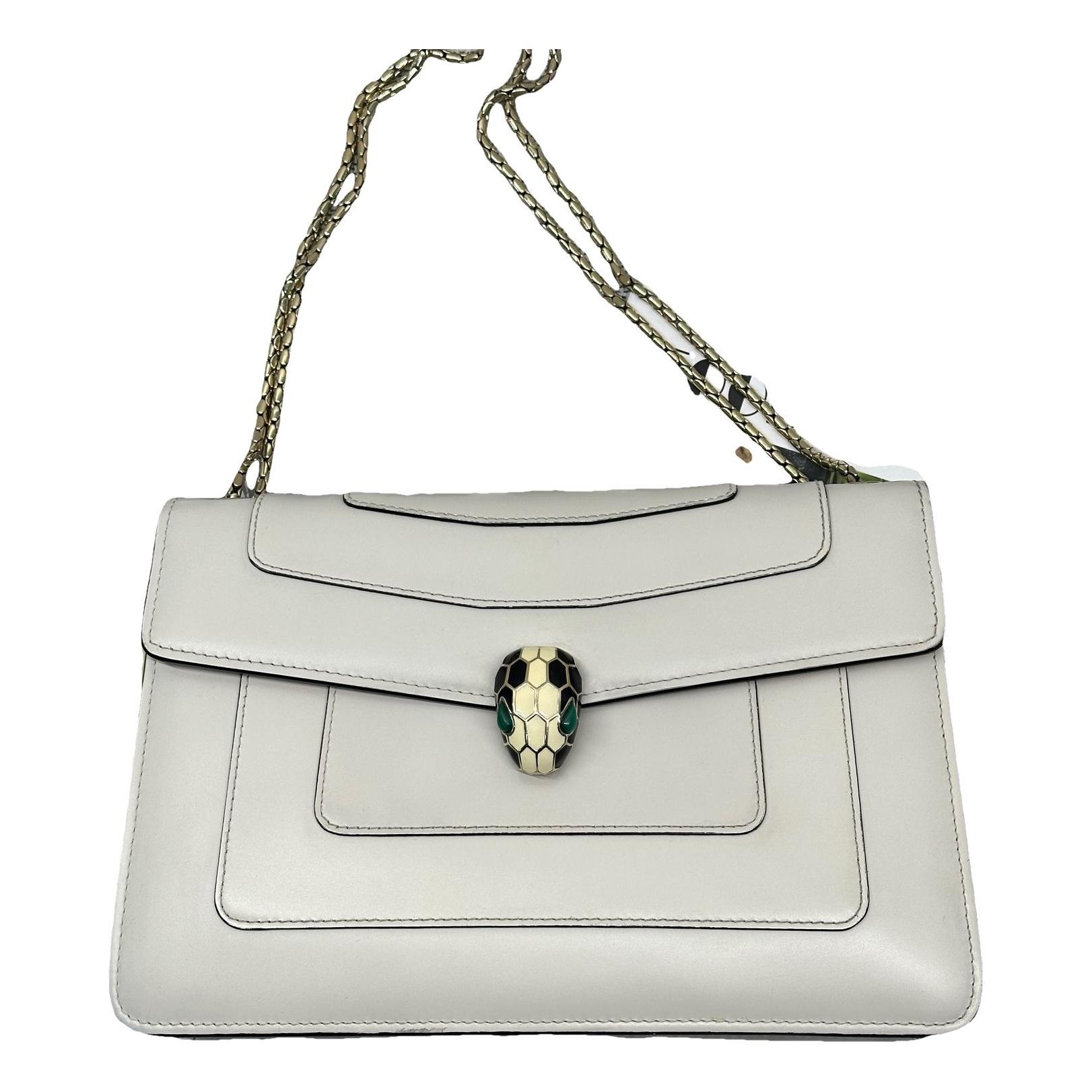 Serpenti leather handbag