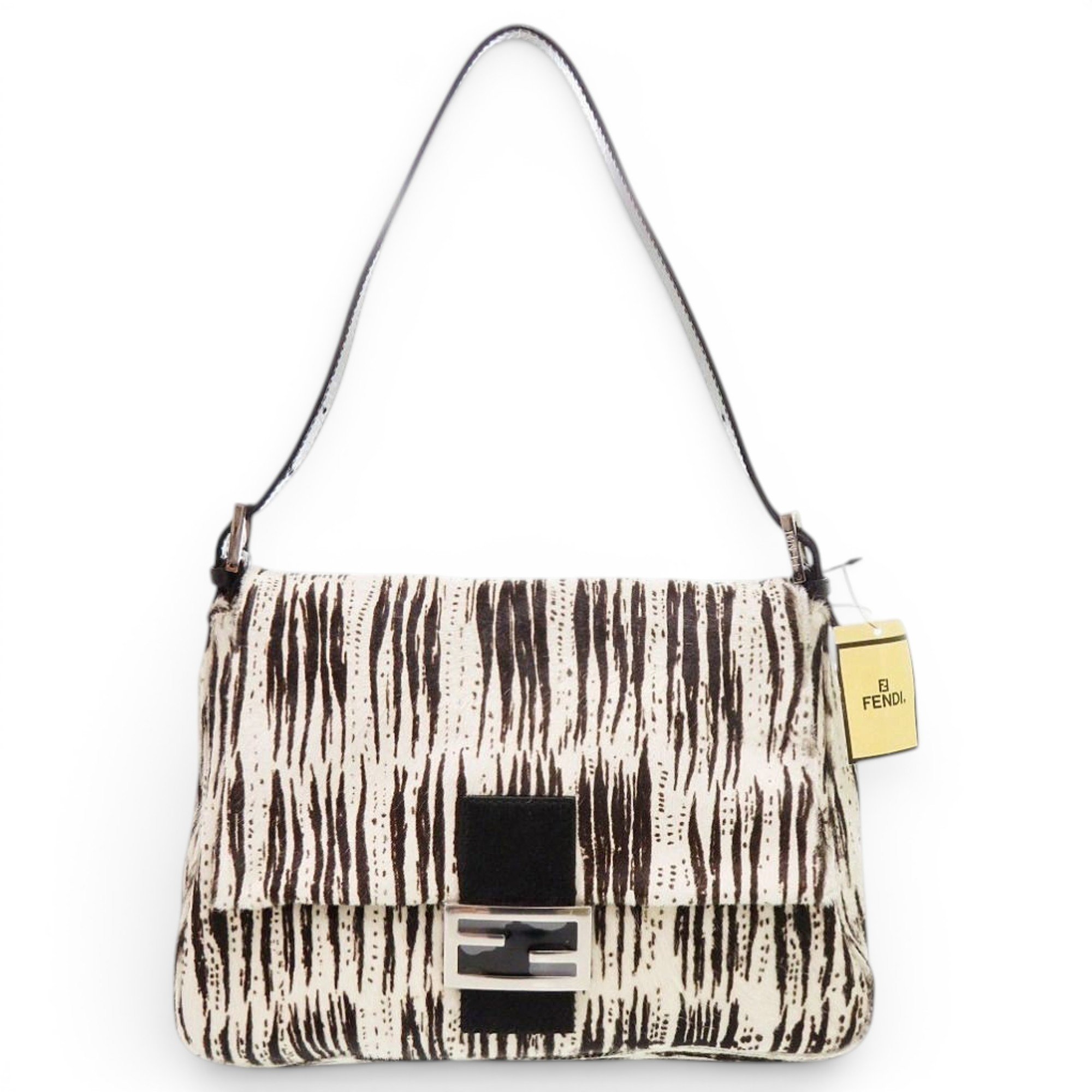 Pocket leather handbag