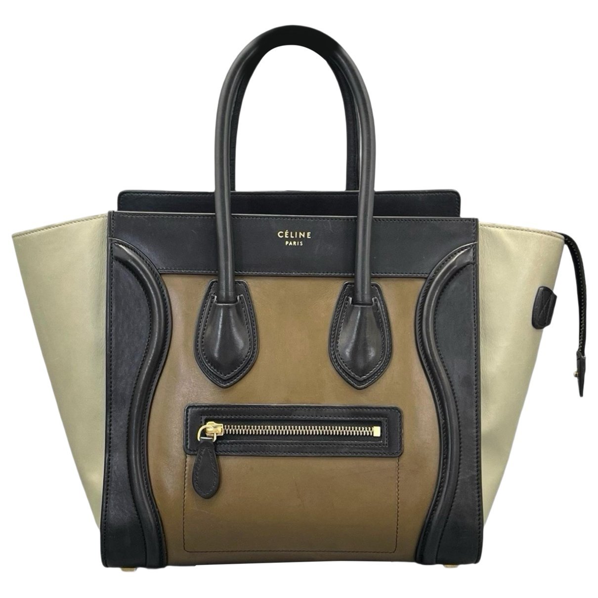 Luggage leather tote