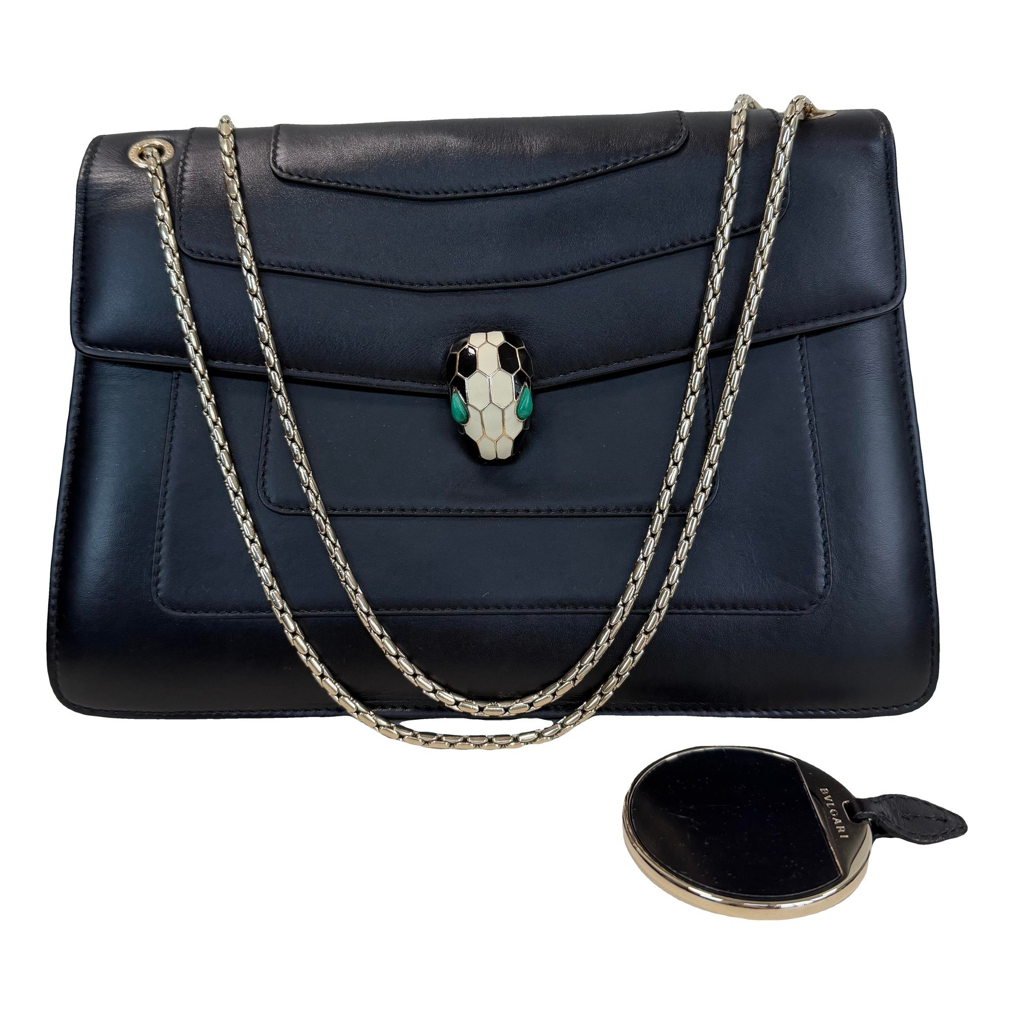 Serpenti leather handbag
