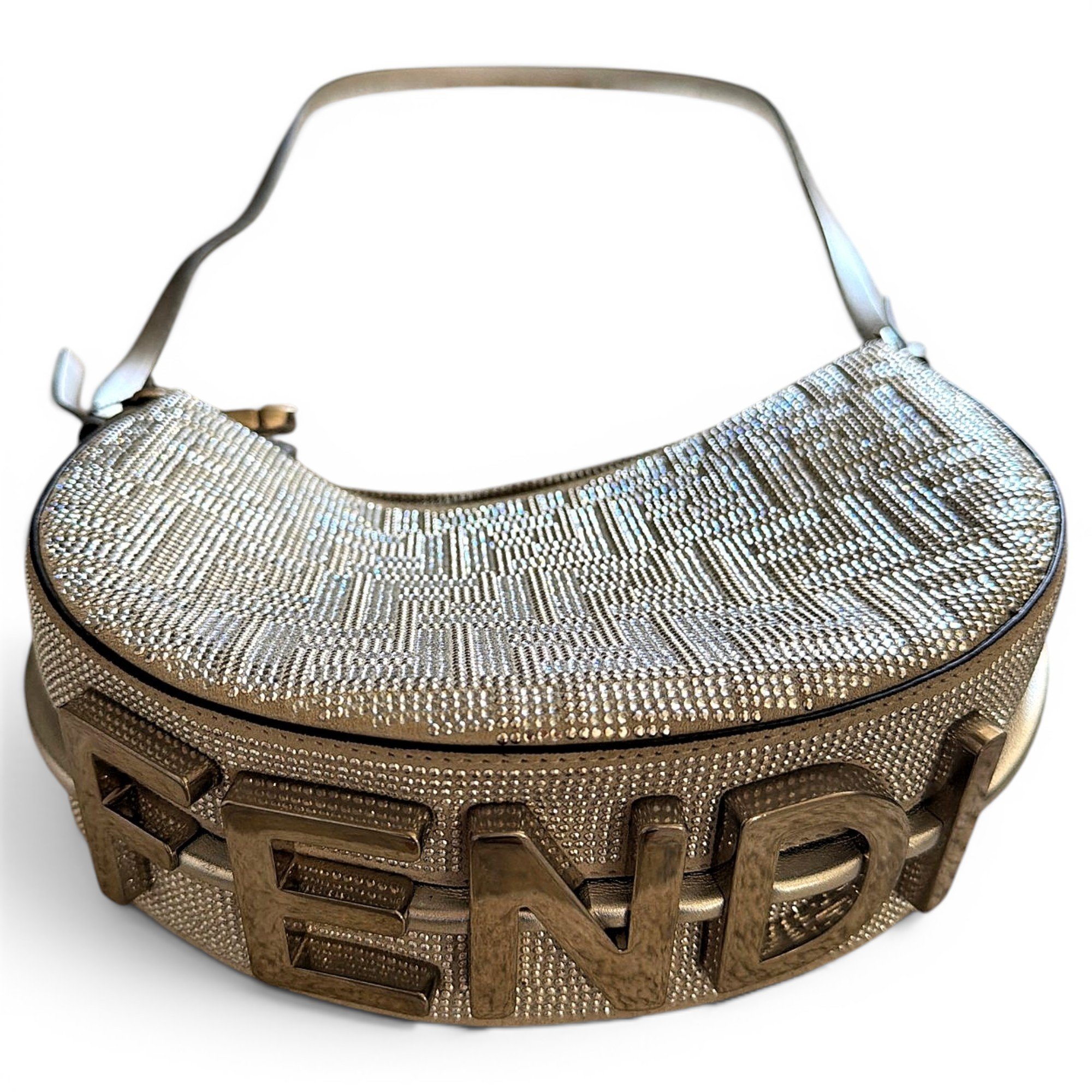 Fendigraphy glitter handbag