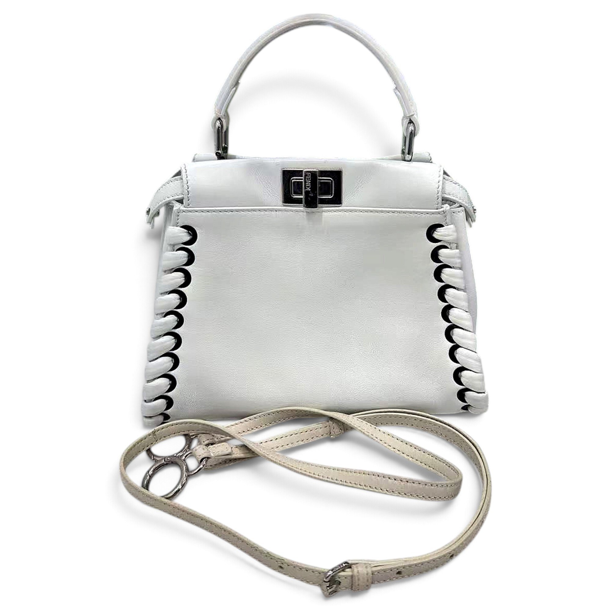 Peekaboo leather handbag