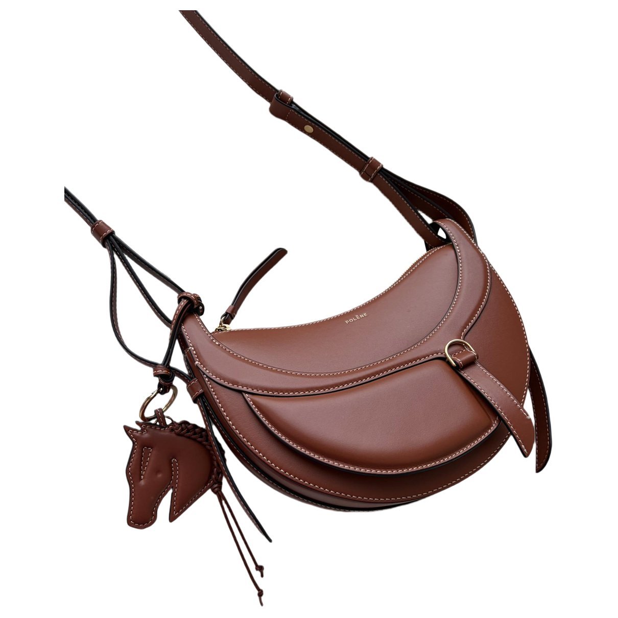 Numéro Dix leather crossbody bag