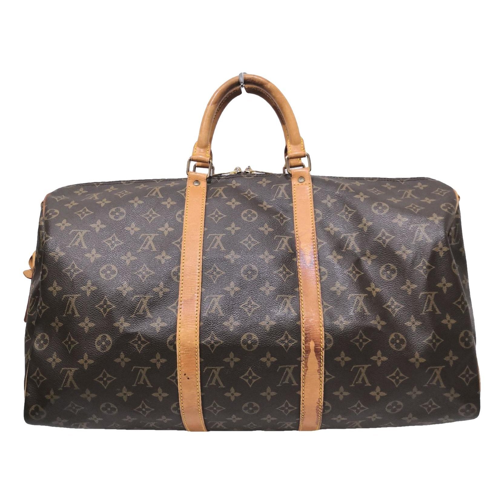Keepall leather 48h bag