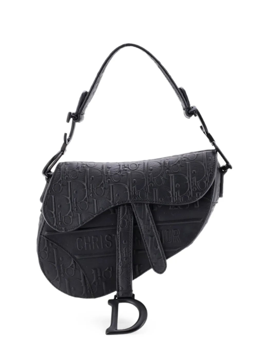 Saddle Handbag Oblique Embossed Calfskin Mini shoulder bag