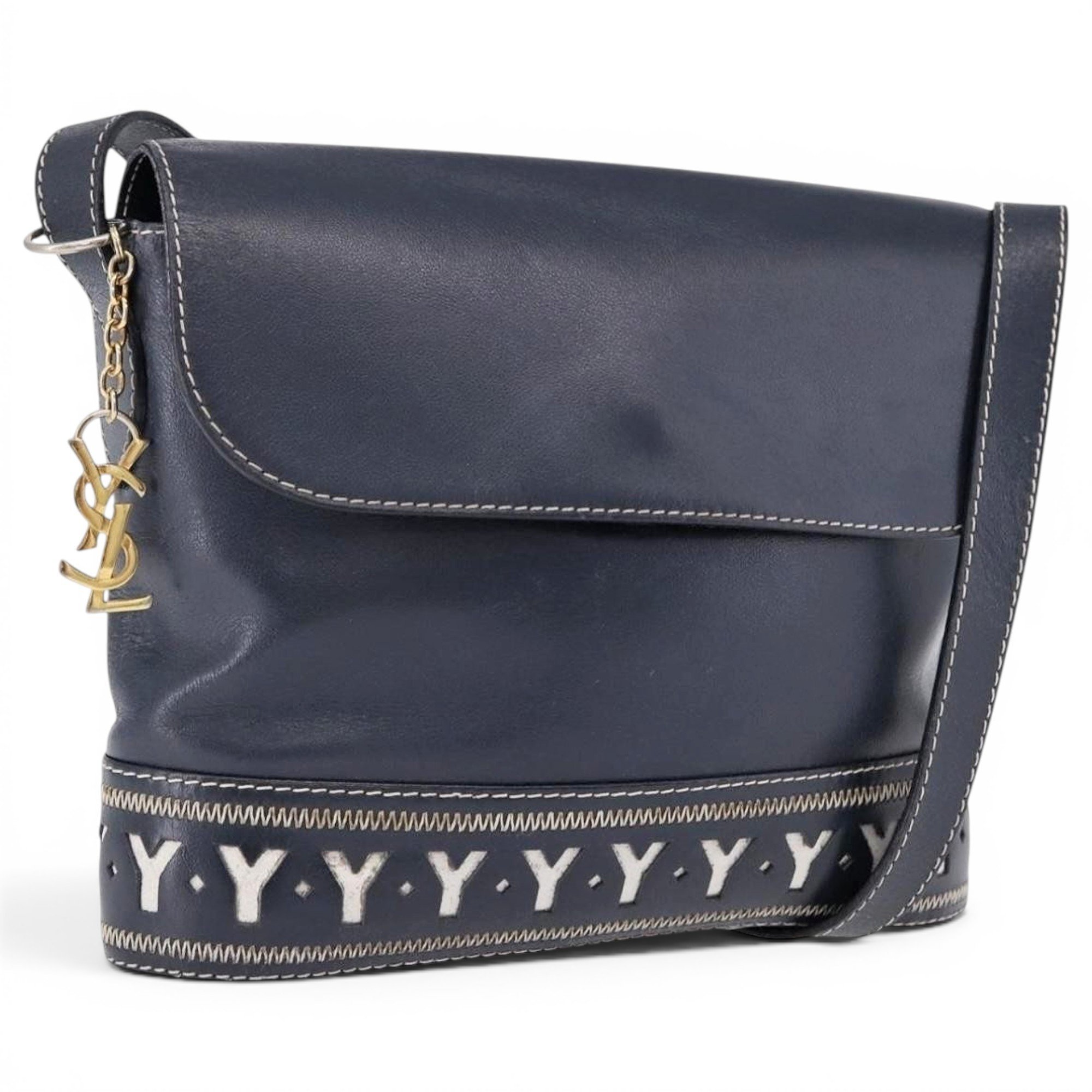 Y leather handbag