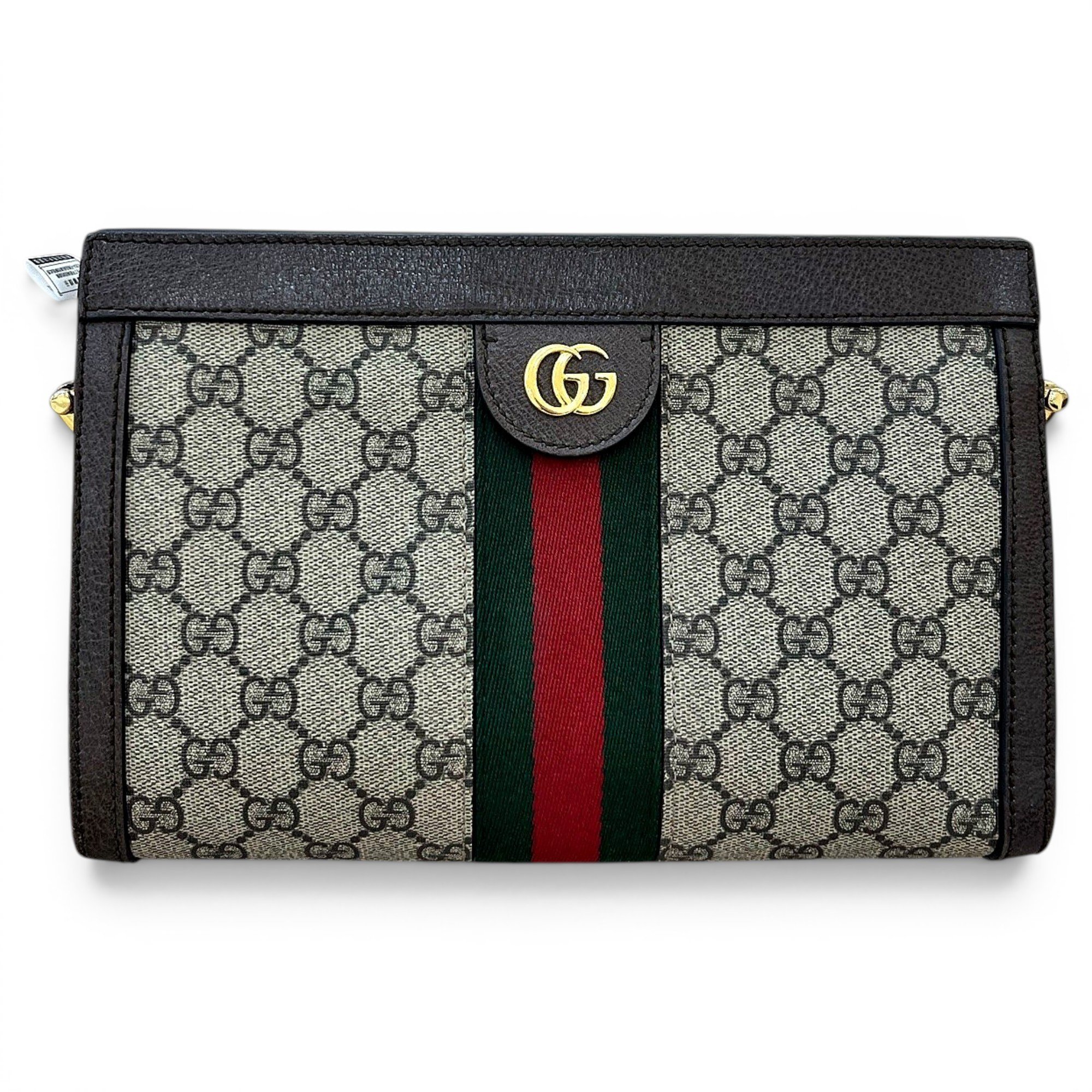 Ophidia leather clutch bag