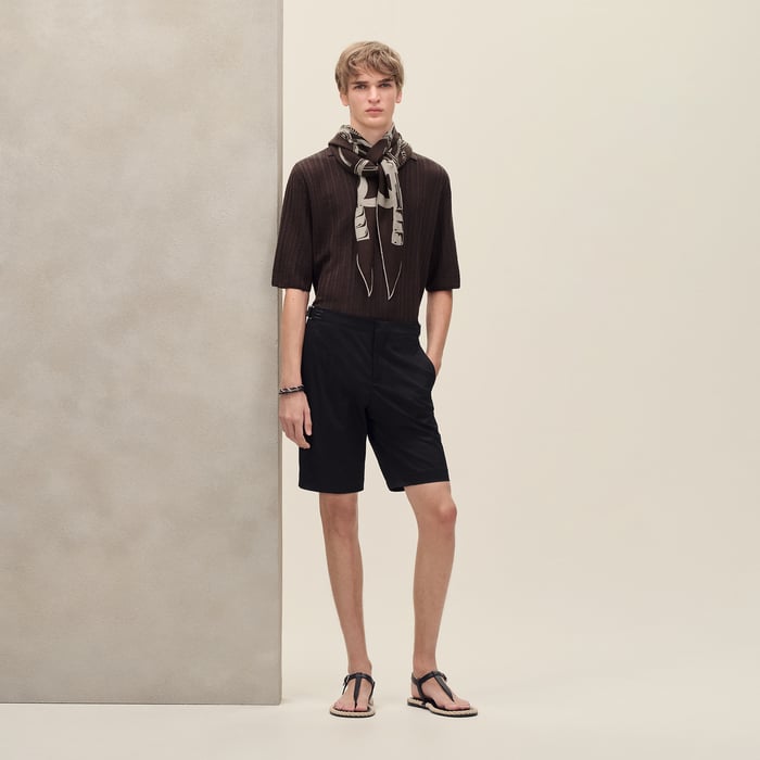 Noir Saint Germain Fitted Shorts