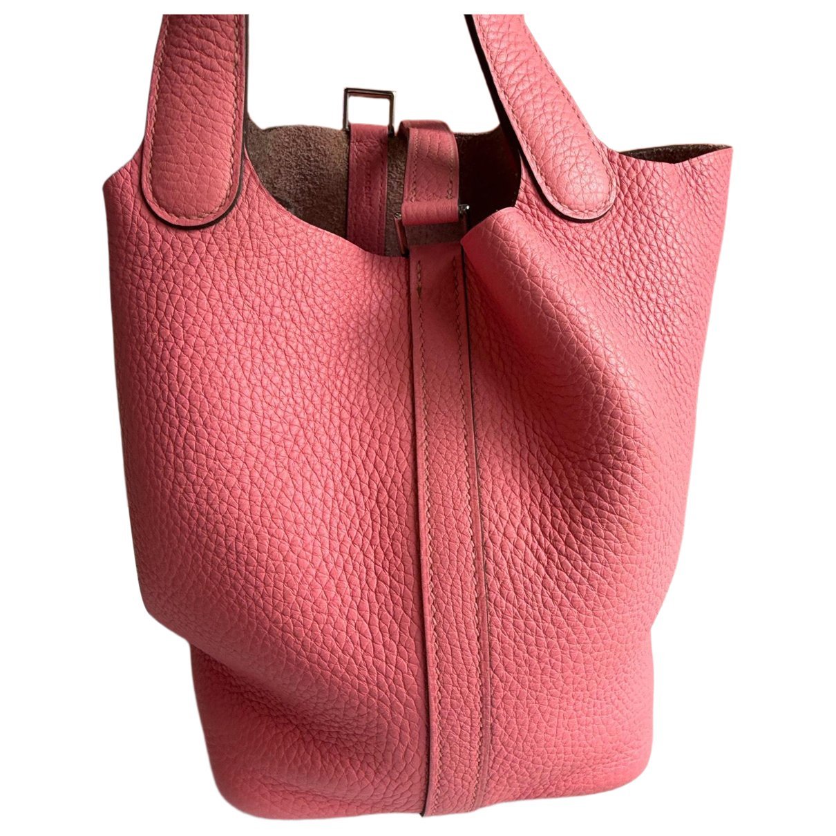 Picotin leather tote