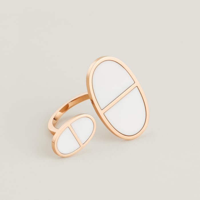 Sans Coloris Chaine d'Ancre Verso Ring, Very Large Model