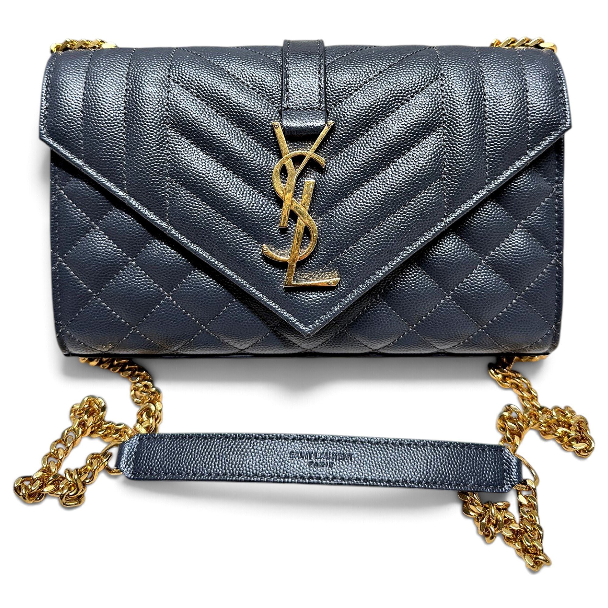 Envelope leather handbag