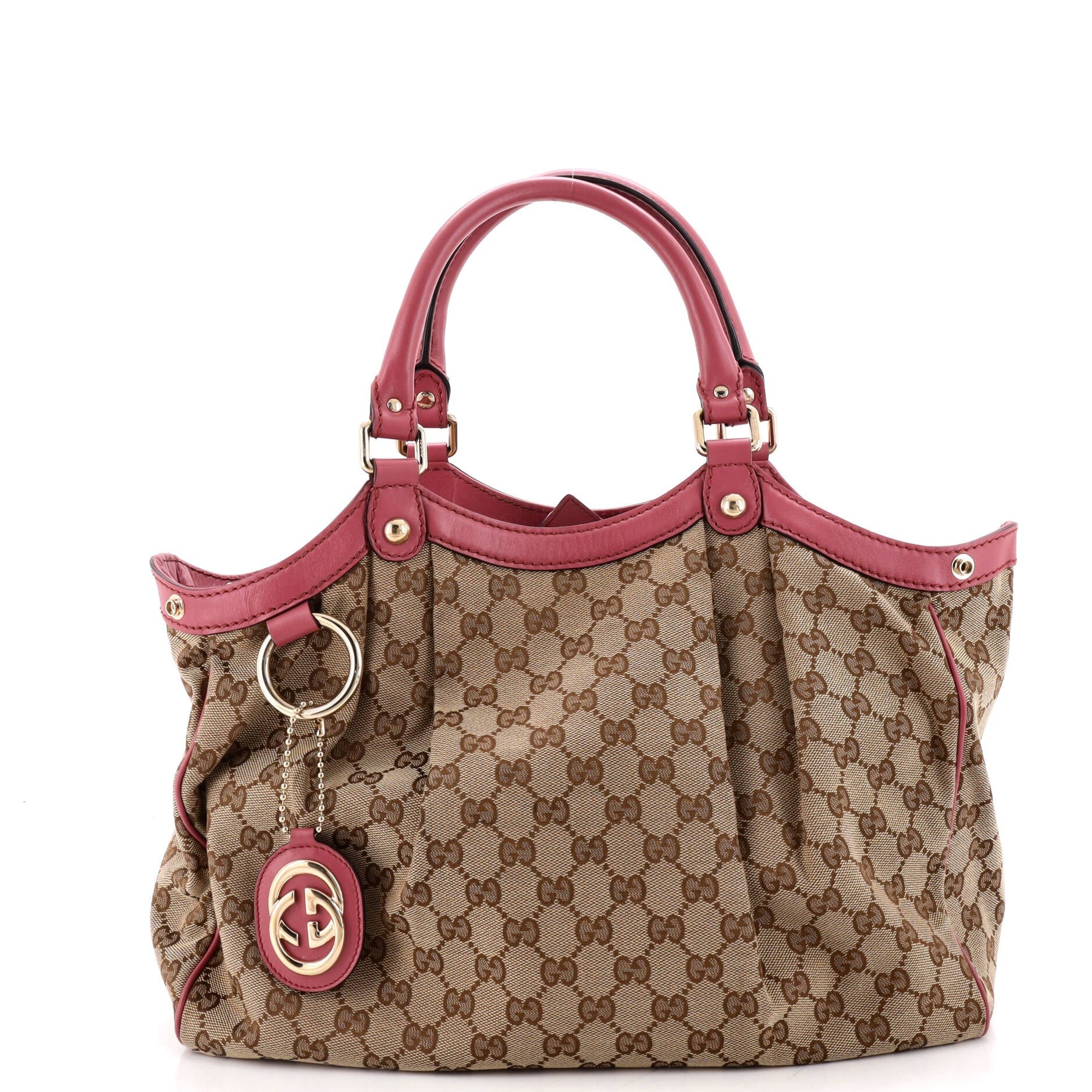 Sukey Tote GG Canvas with Leather Medium