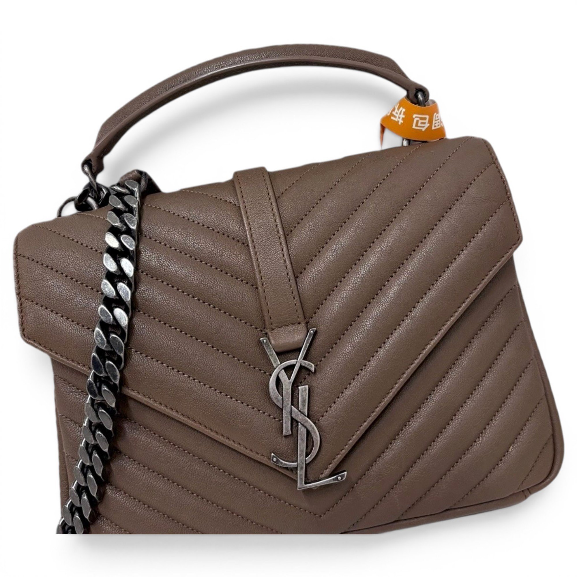 Collége monogramme leather handbag
