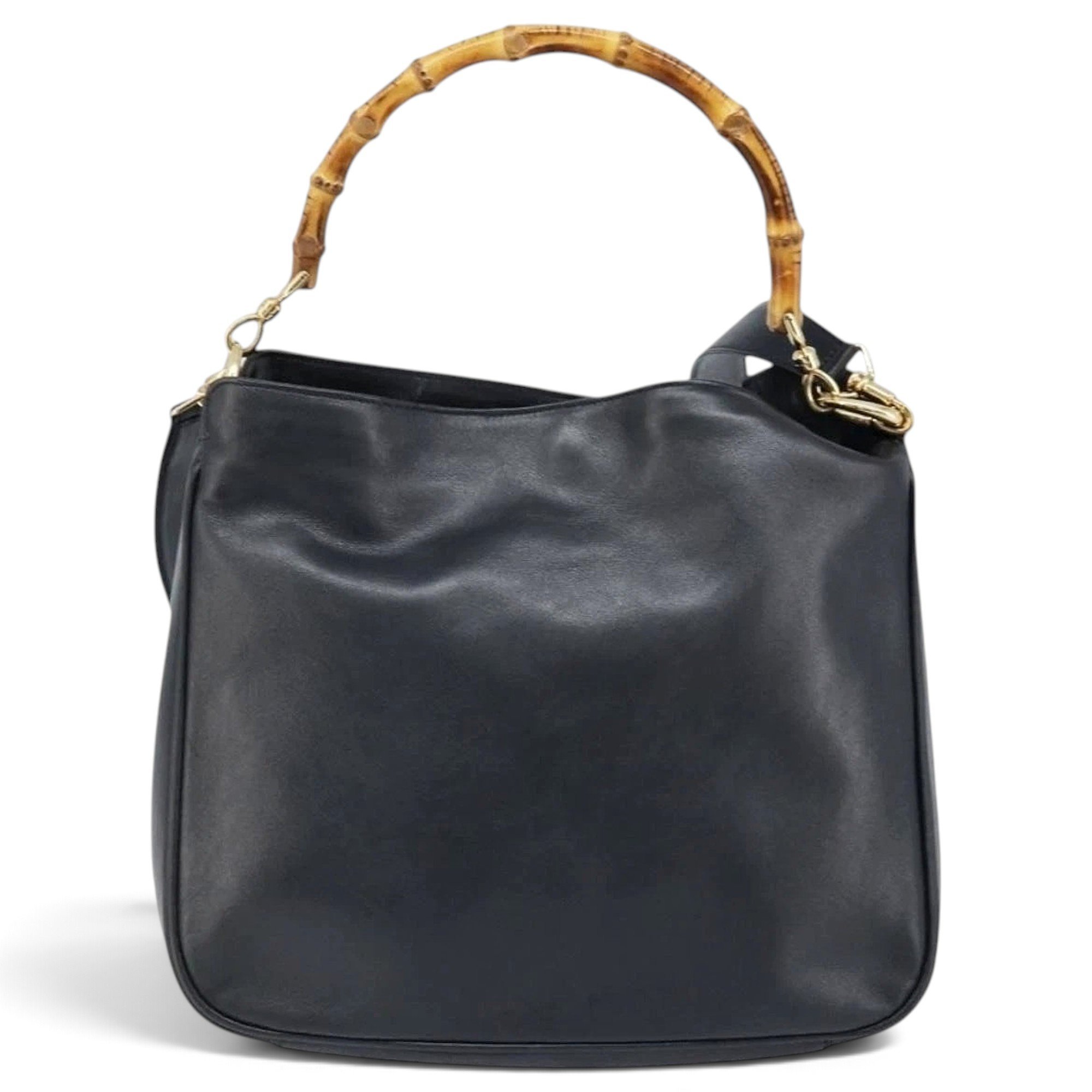 Bamboo leather handbag