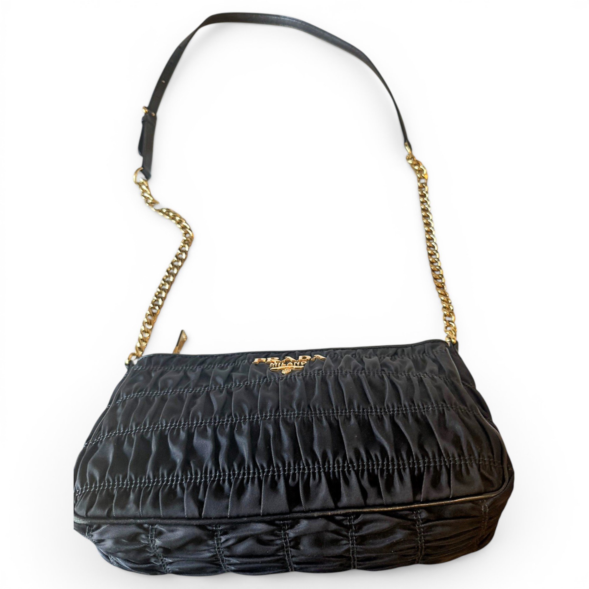 Re-Nylon cloth crossbody bag