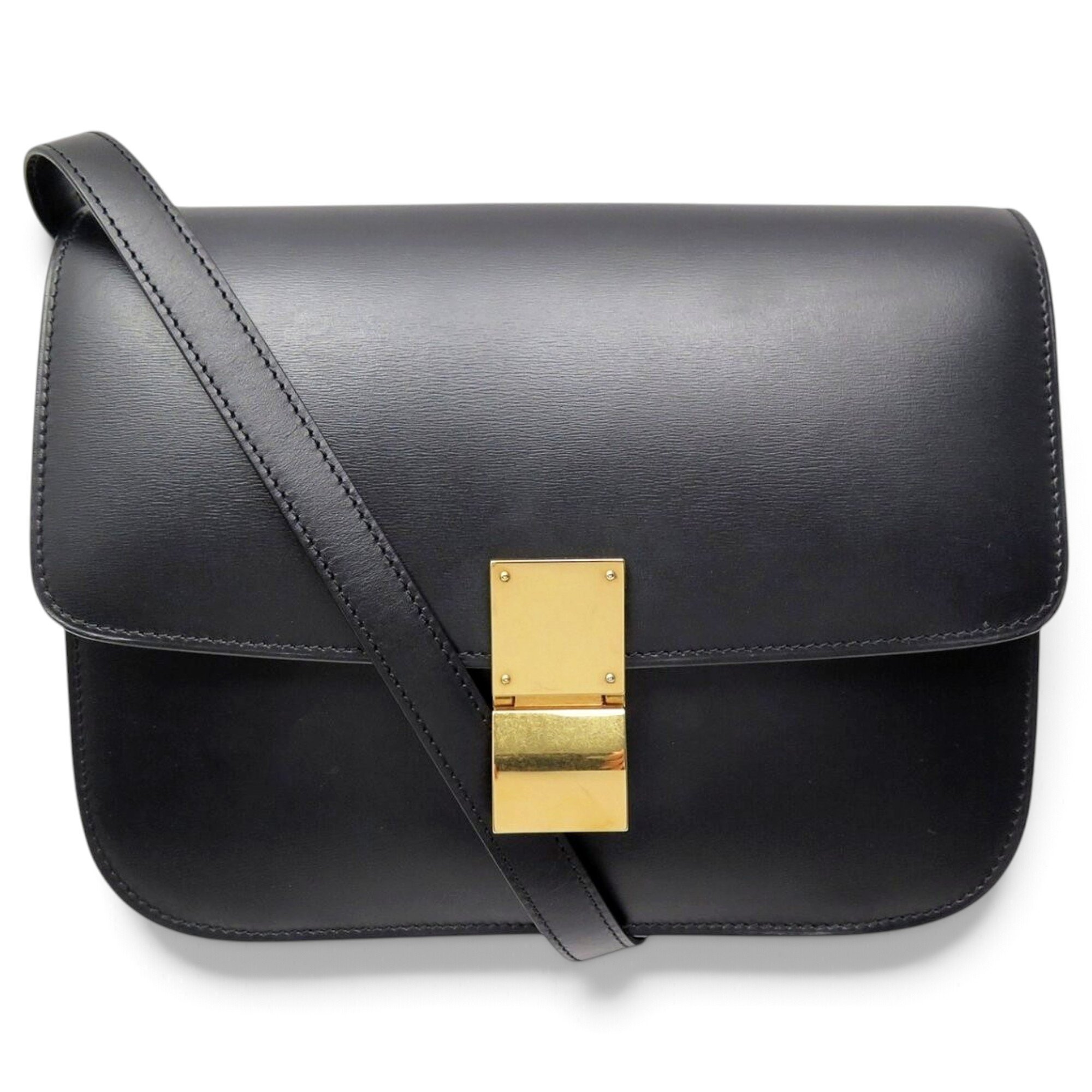 Classic leather crossbody bag