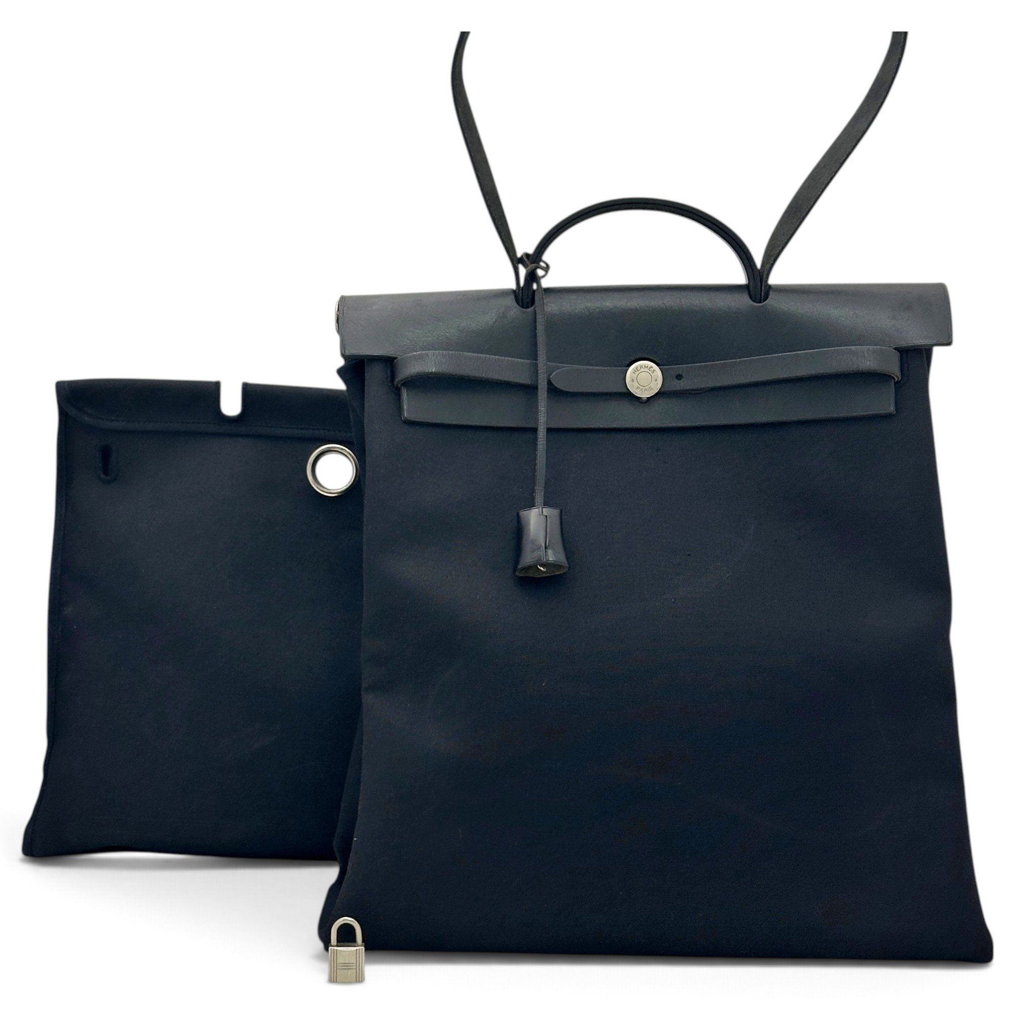 Hermes Herbag Handbag Black