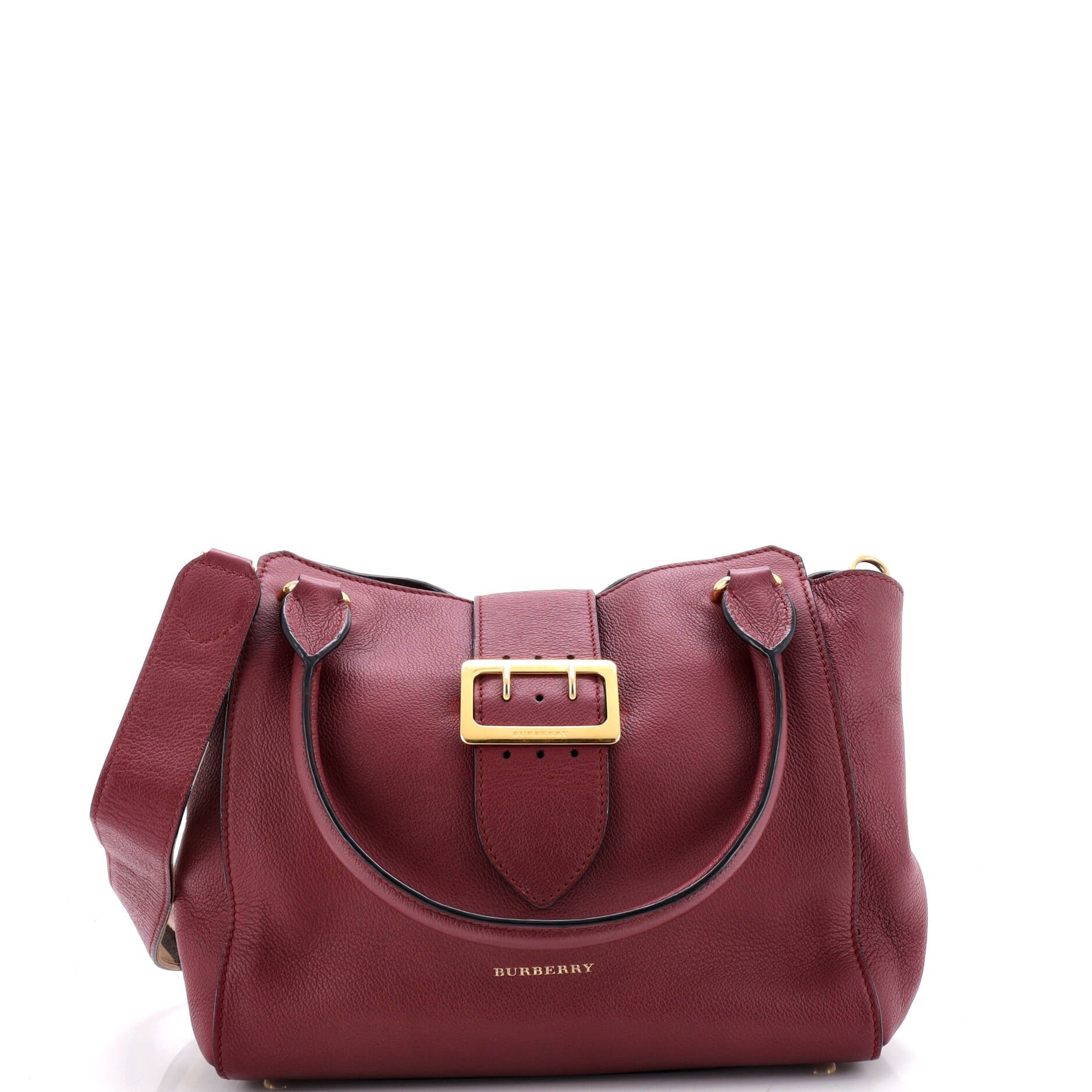 Buckle Tote Leather Medium