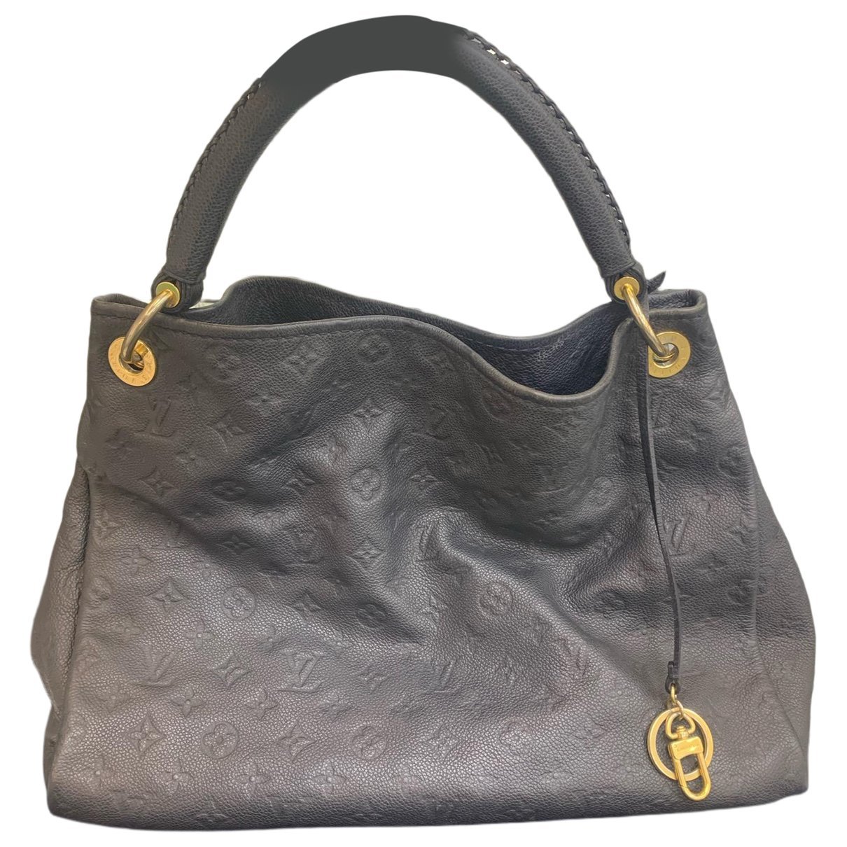 Artsy leather handbag