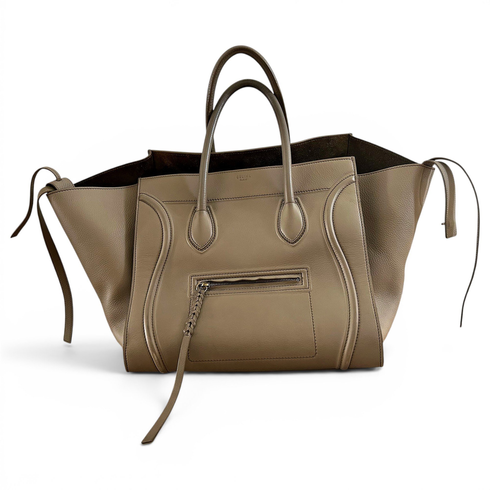 Luggage leather handbag