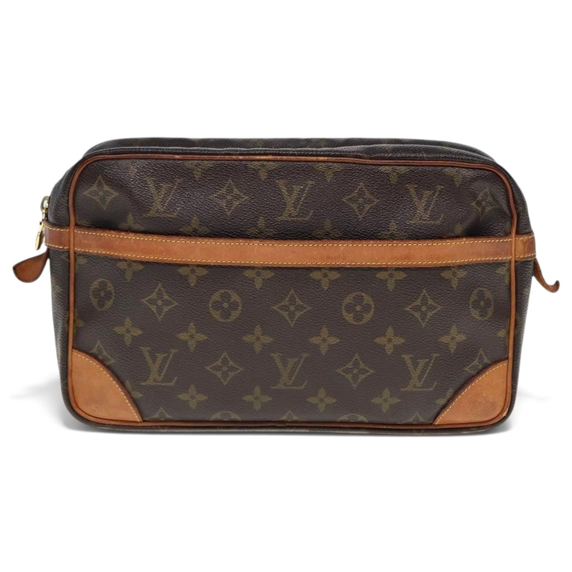 Leather clutch bag