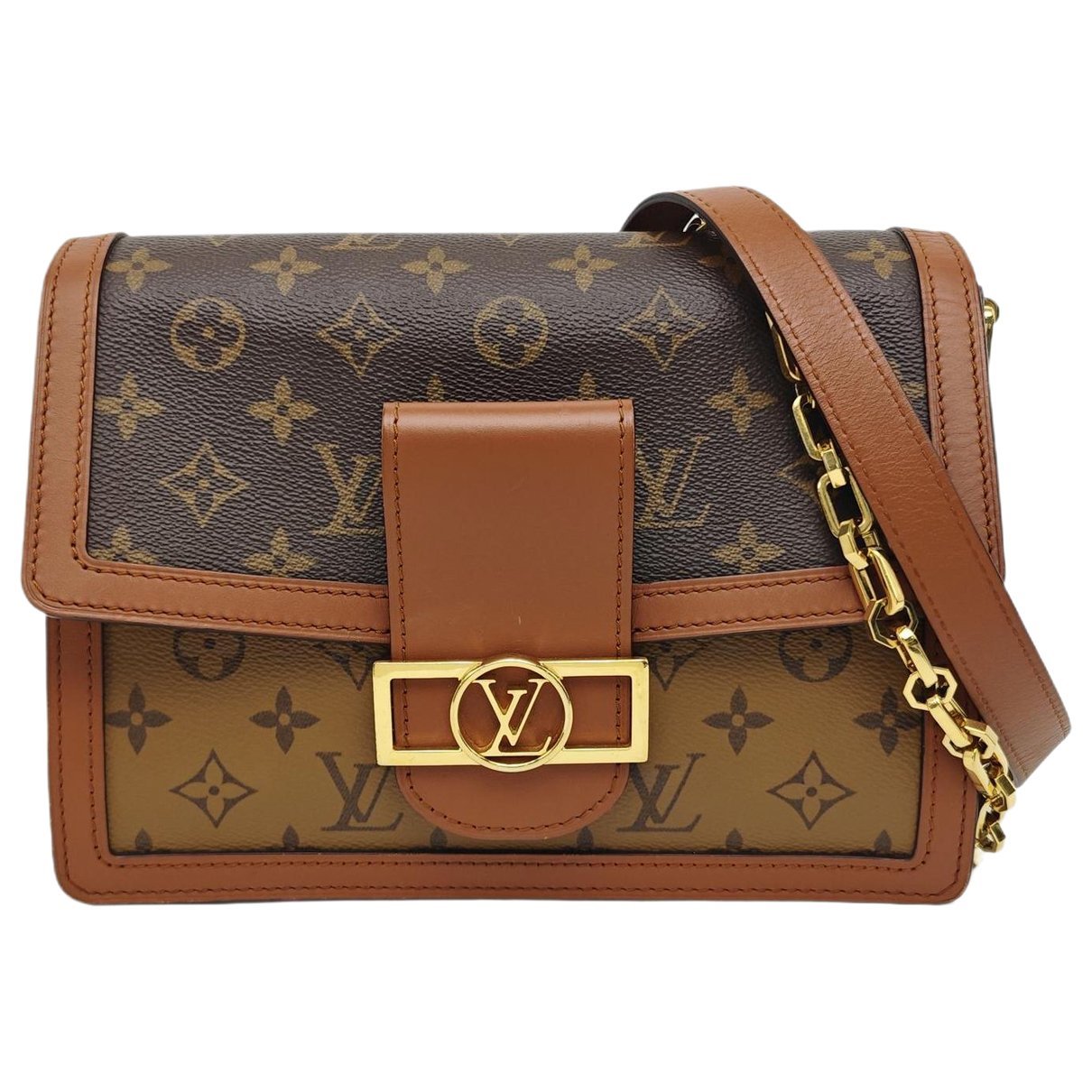 Dauphine leather crossbody bag
