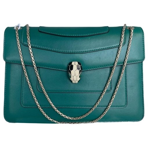 Serpenti leather handbag