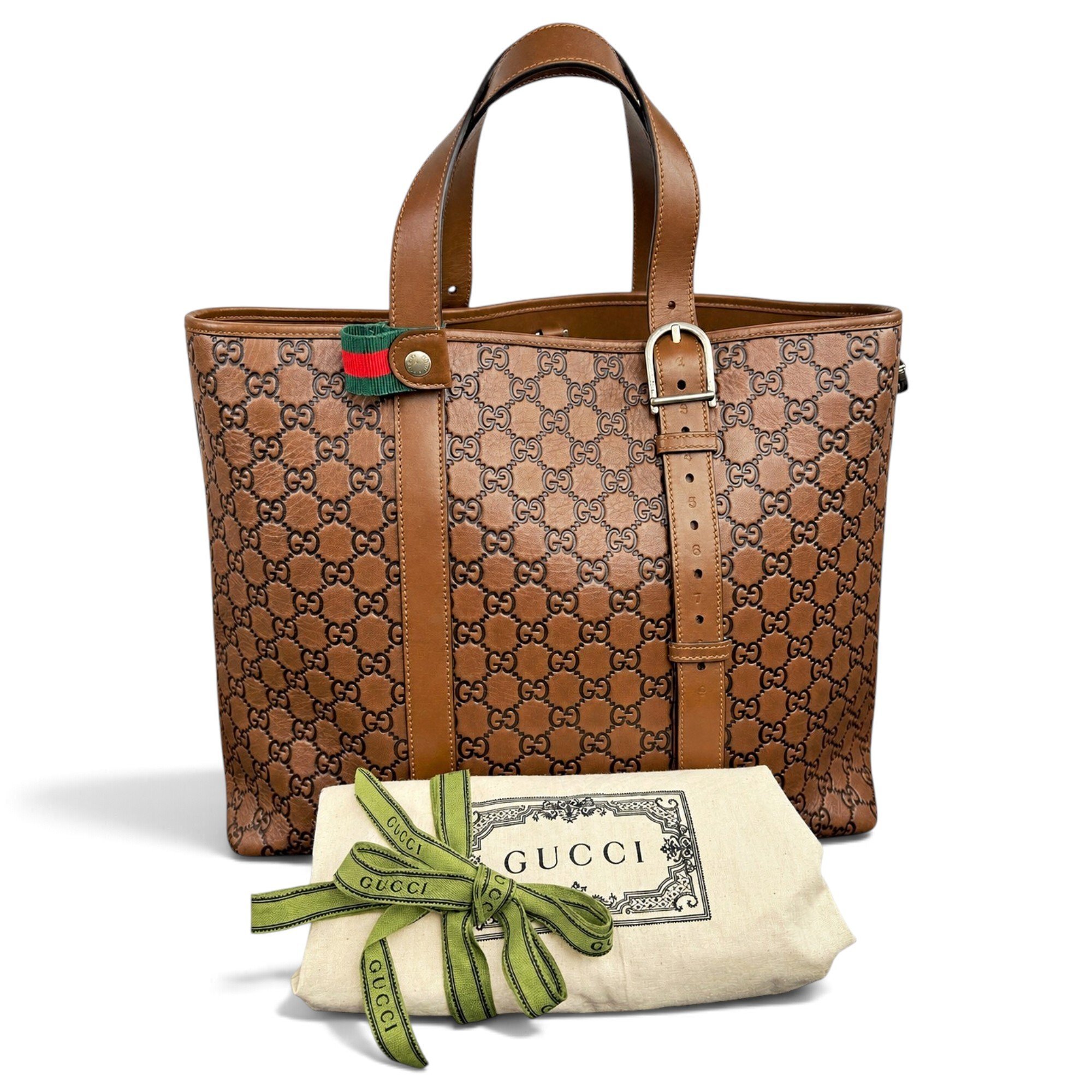 Leather tote