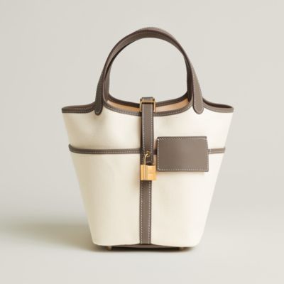 Hermès Picotin 18 in Écru/Étoupe