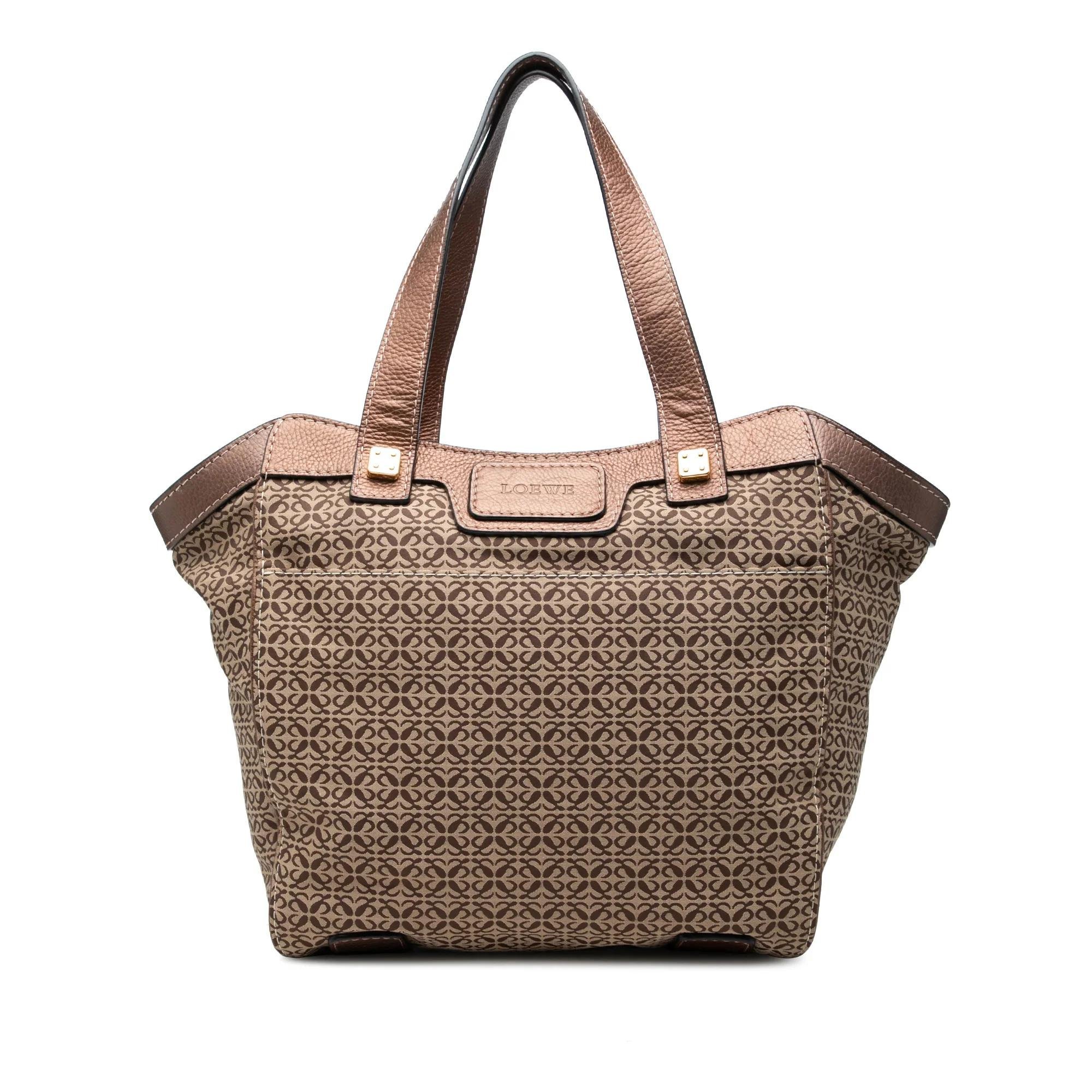 Anagram leather tote
