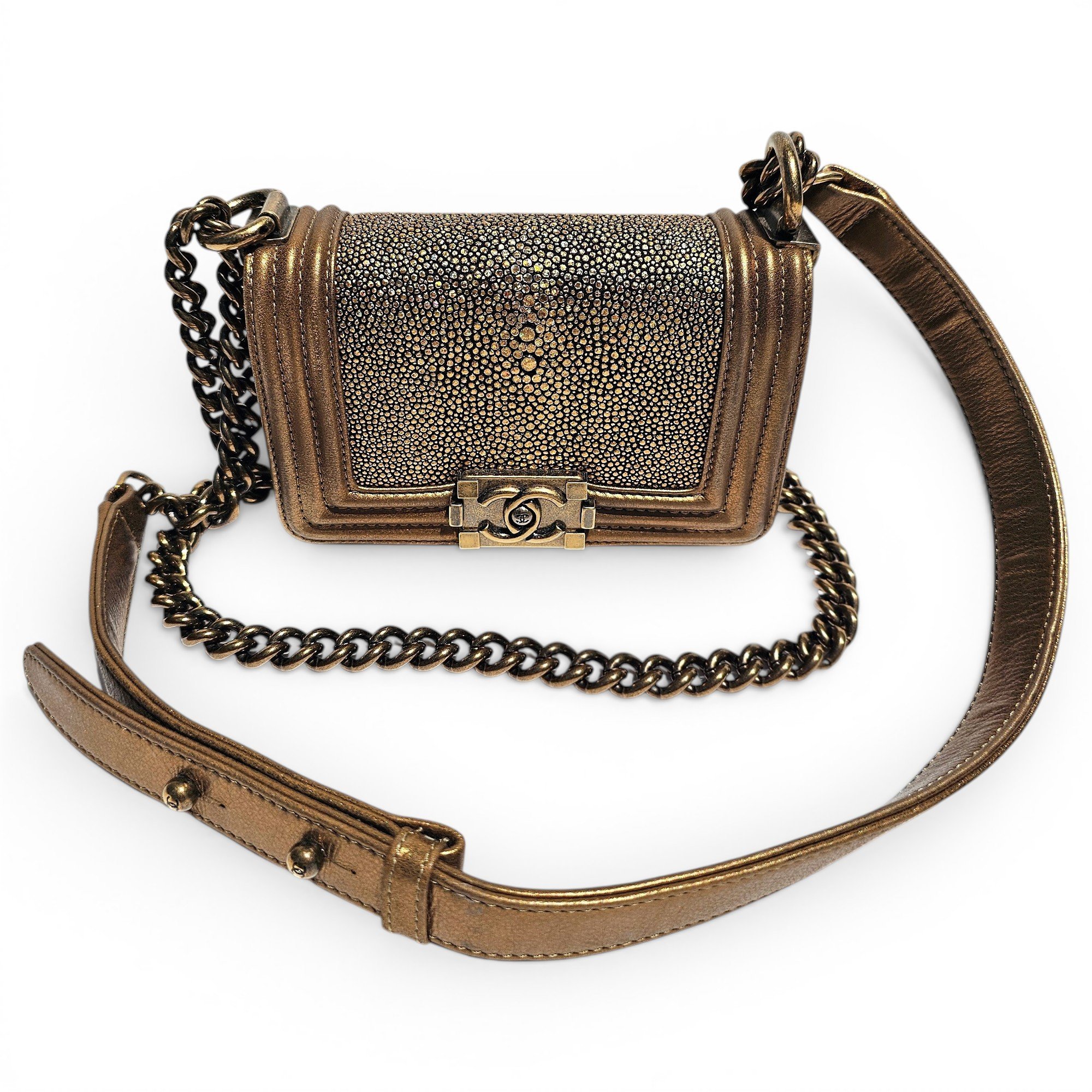 Exotic leathers handbag