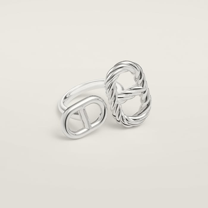 Sans Coloris Chaine d'Ancre Alea II Twisted Ring, Medium/small Model