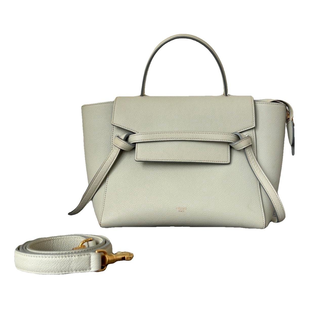 Belt leather handbag