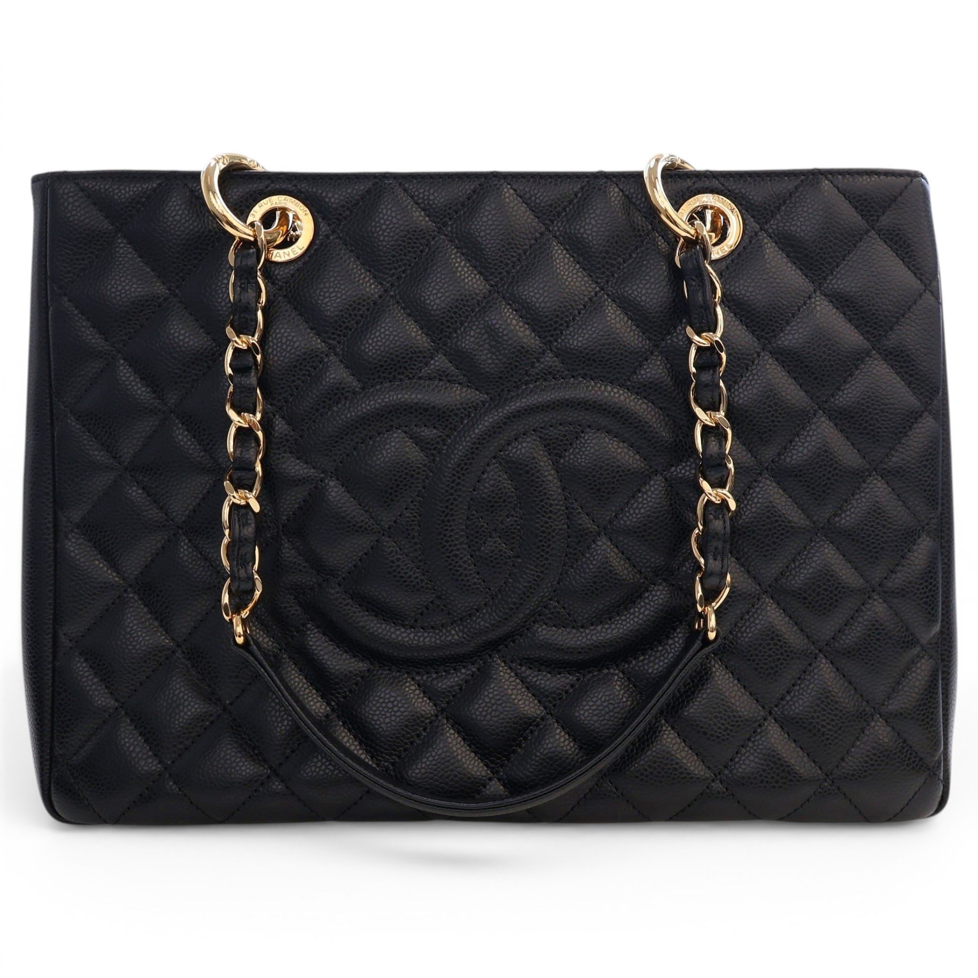 Grand shopping leather tote