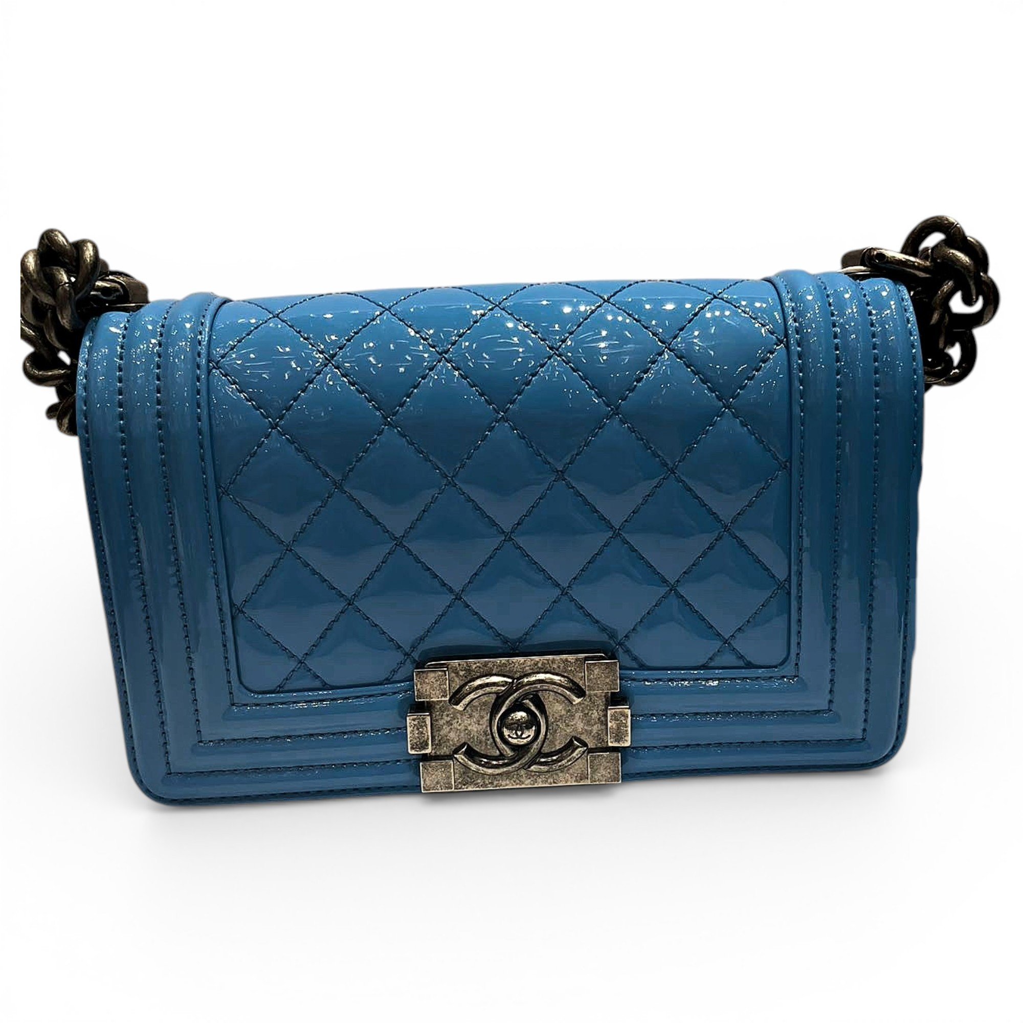 Boy patent leather crossbody bag