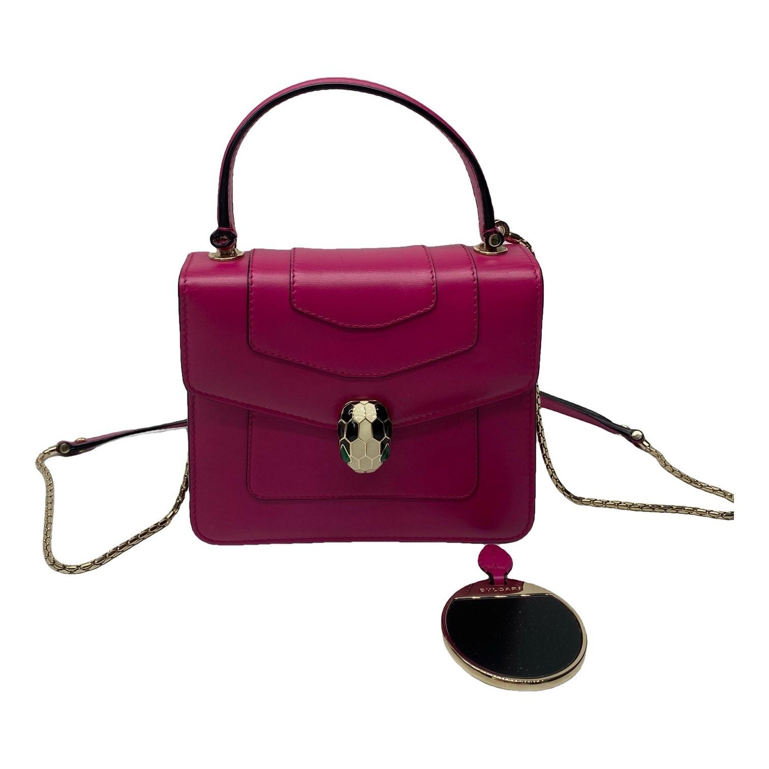 Serpenti leather handbag