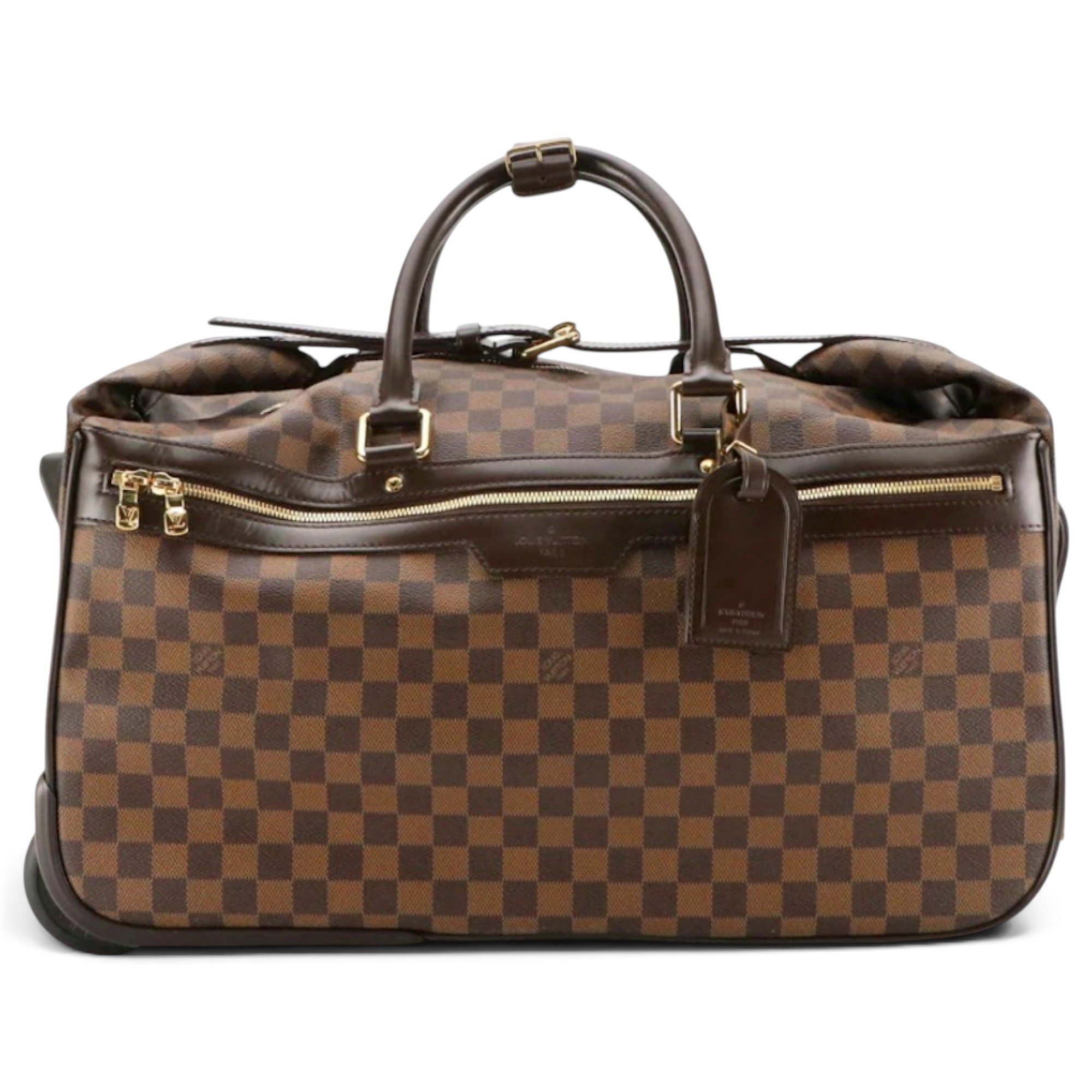 Eole leather travel bag