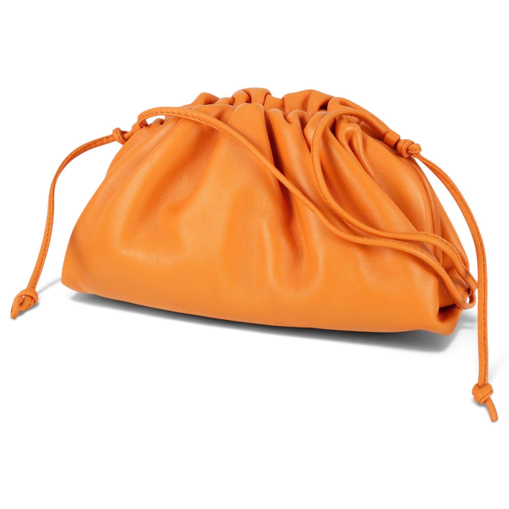 Pouch leather handbag