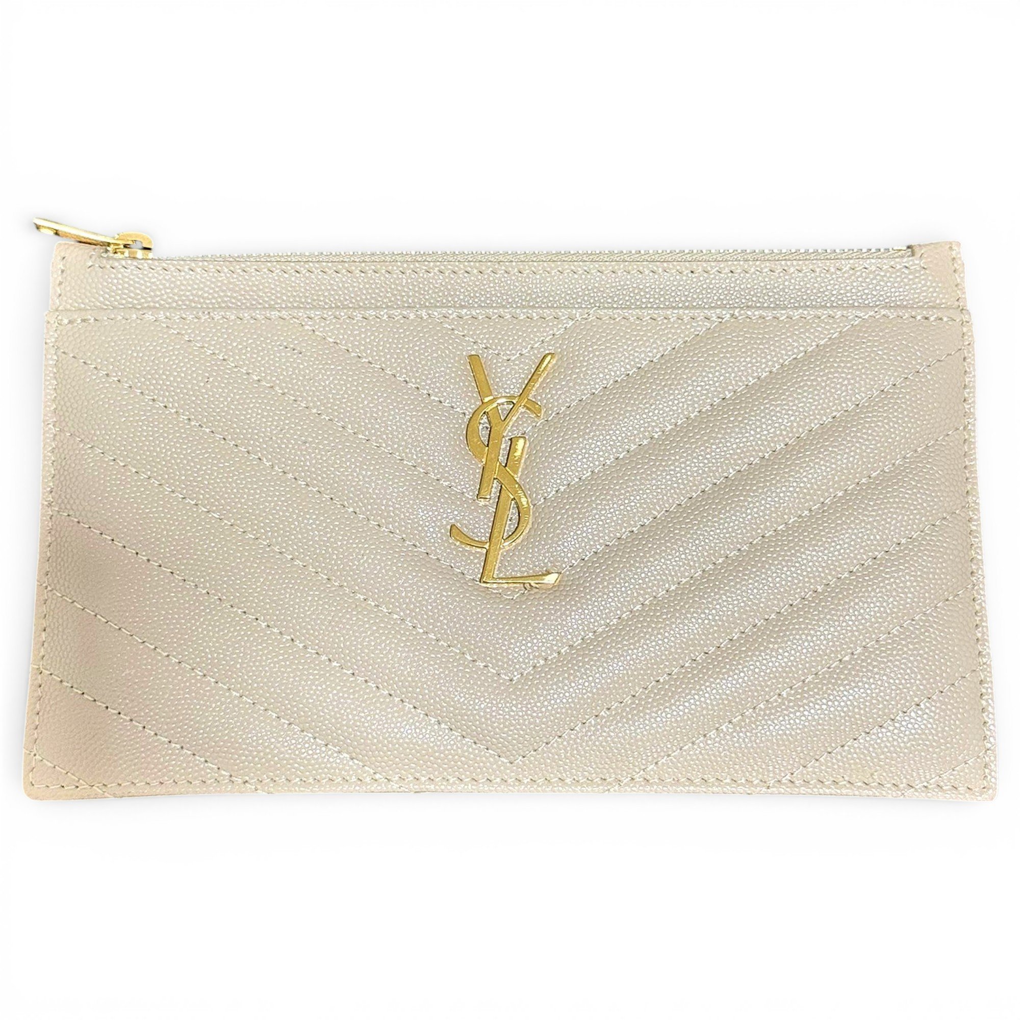 Leather clutch bag