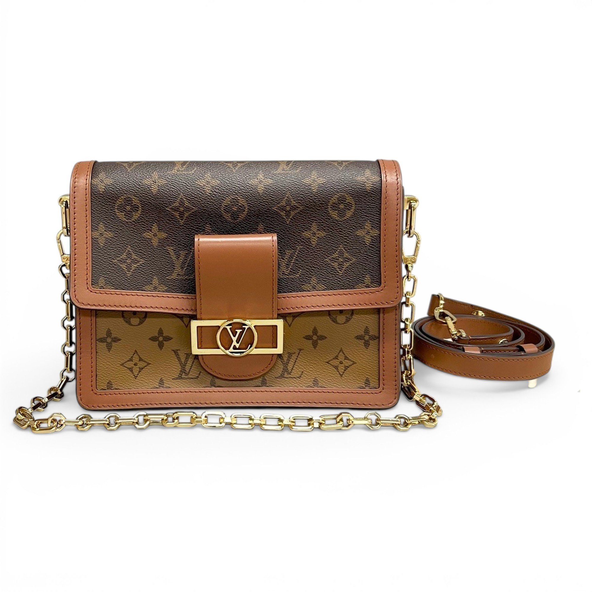 Dauphine leather handbag