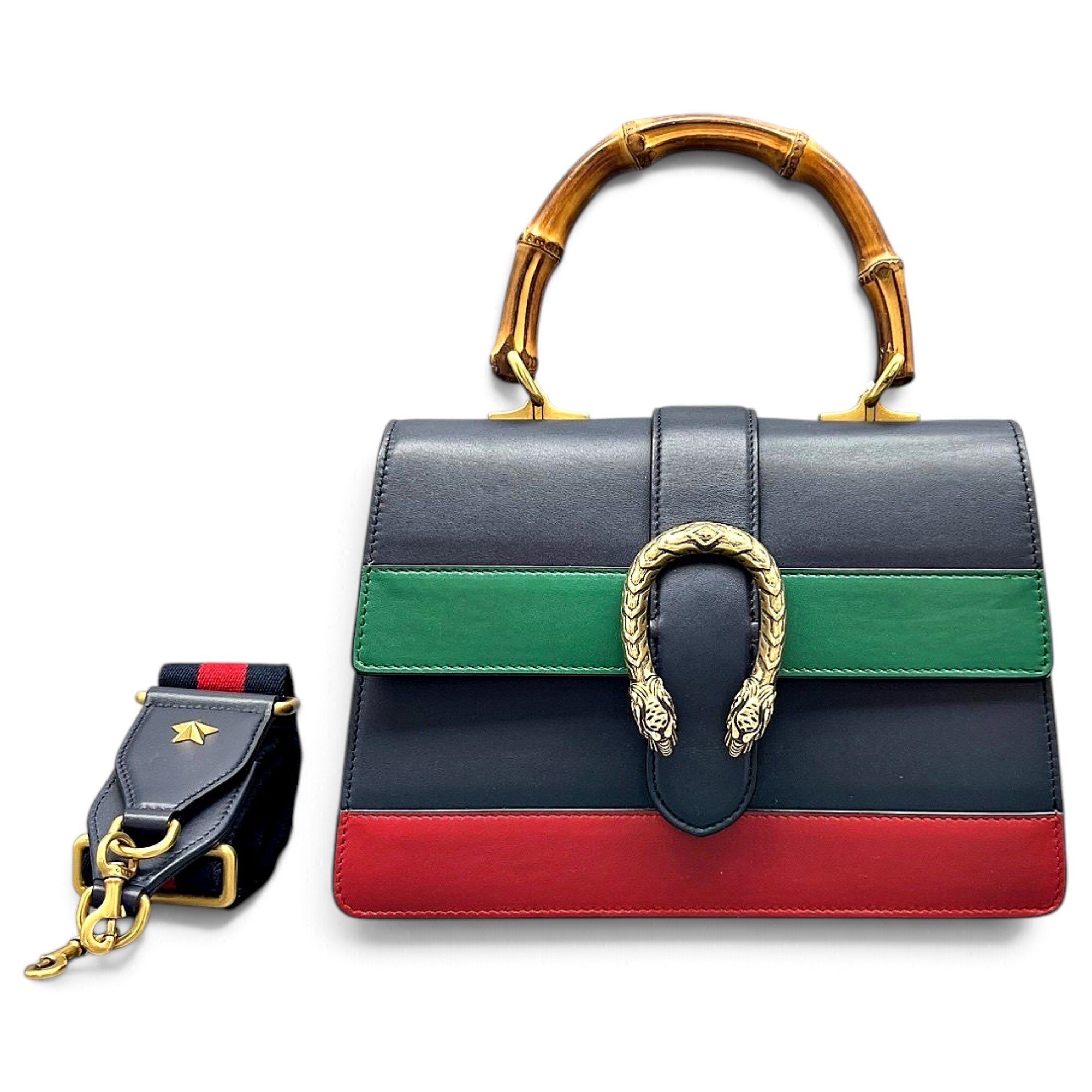 Dionysus Bamboo leather handbag