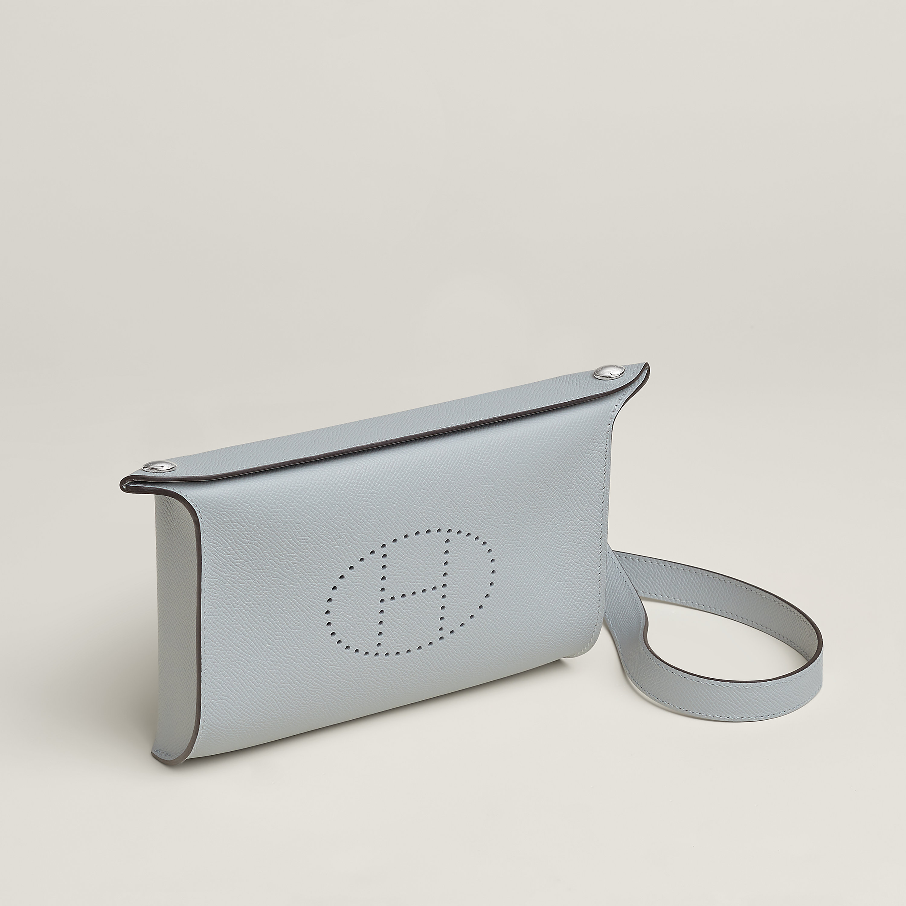Hermès Videpoches calfskin Bleu Glacier