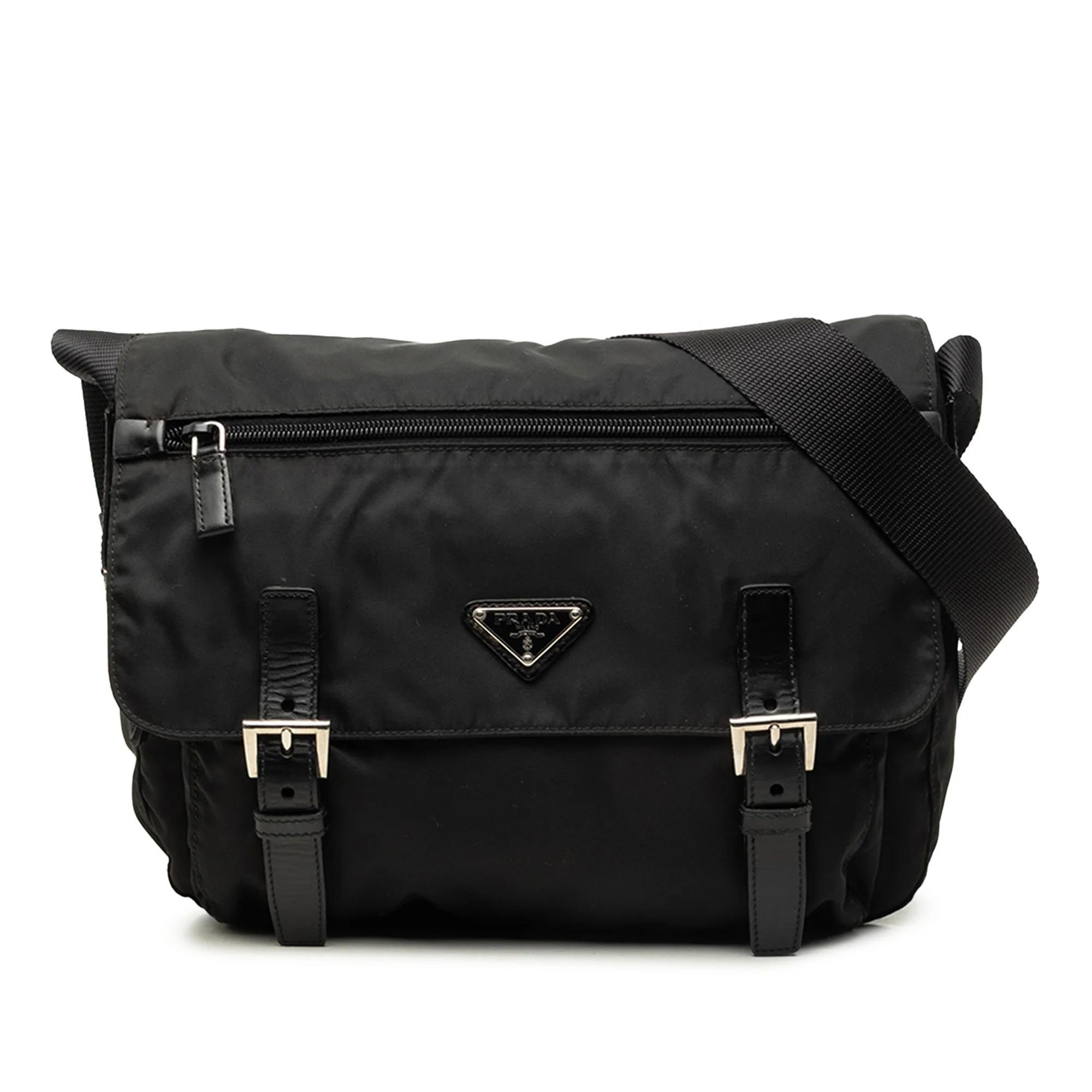 Prada Buckle leather crossbody bag