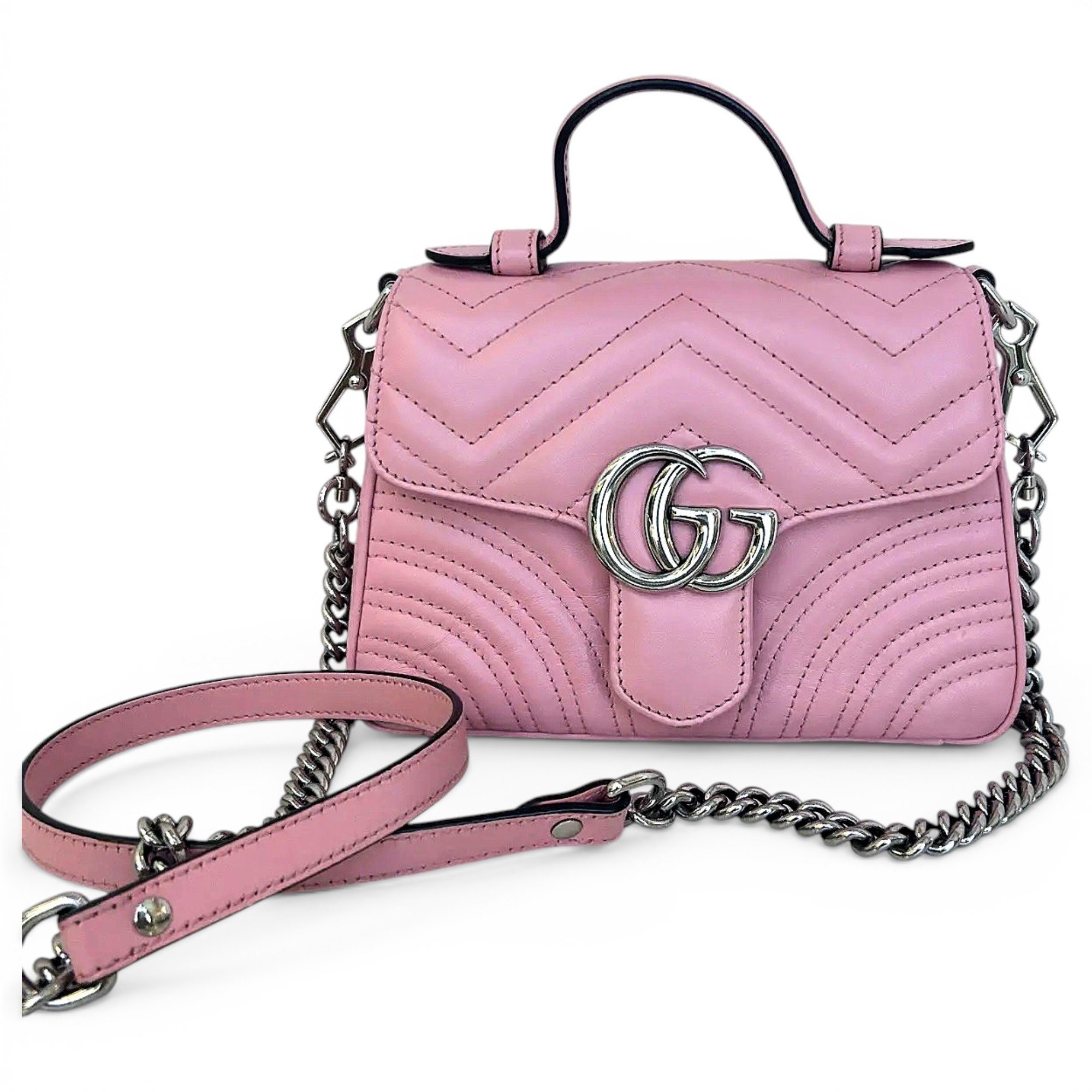 GG Marmont Flap leather handbag