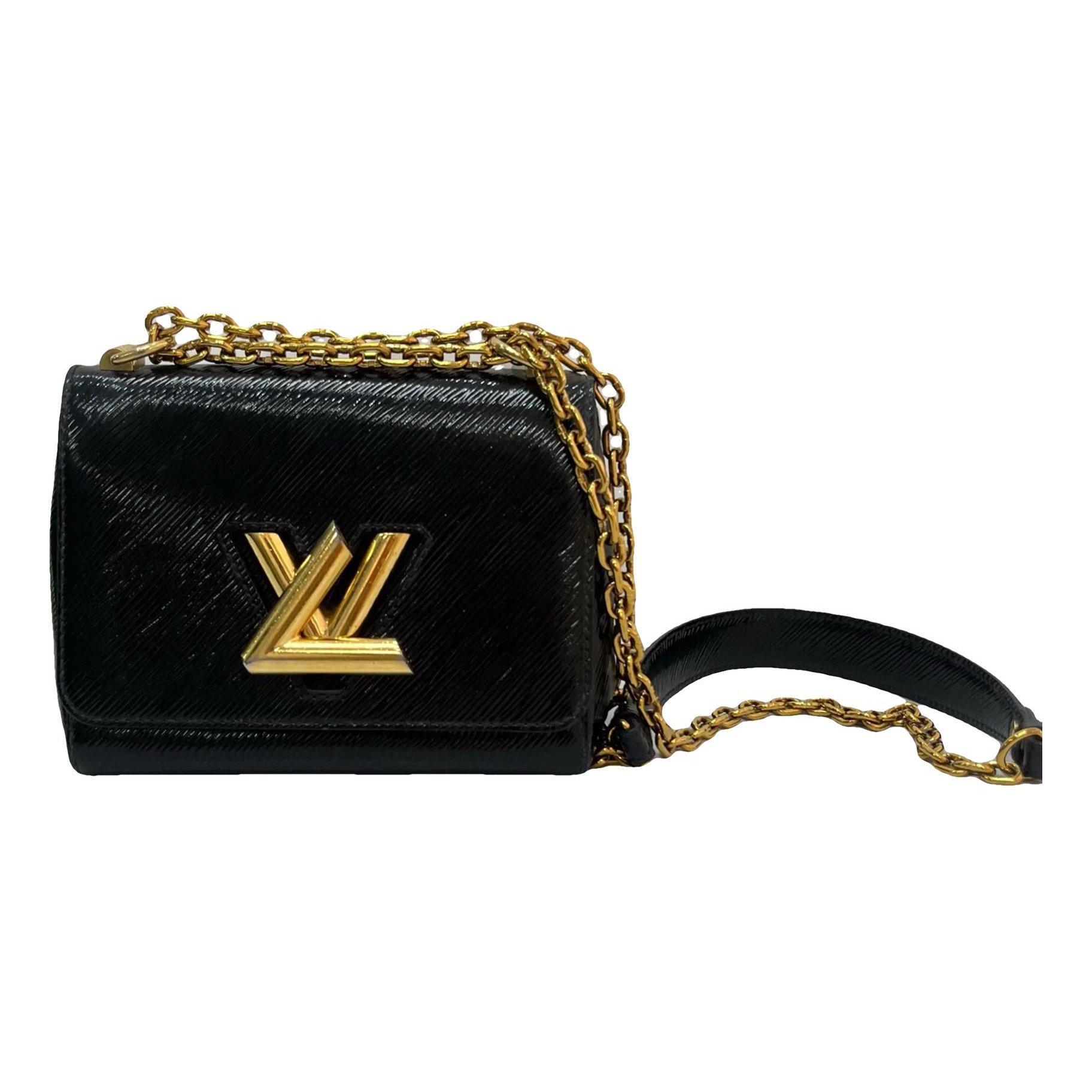 Twist leather crossbody bag