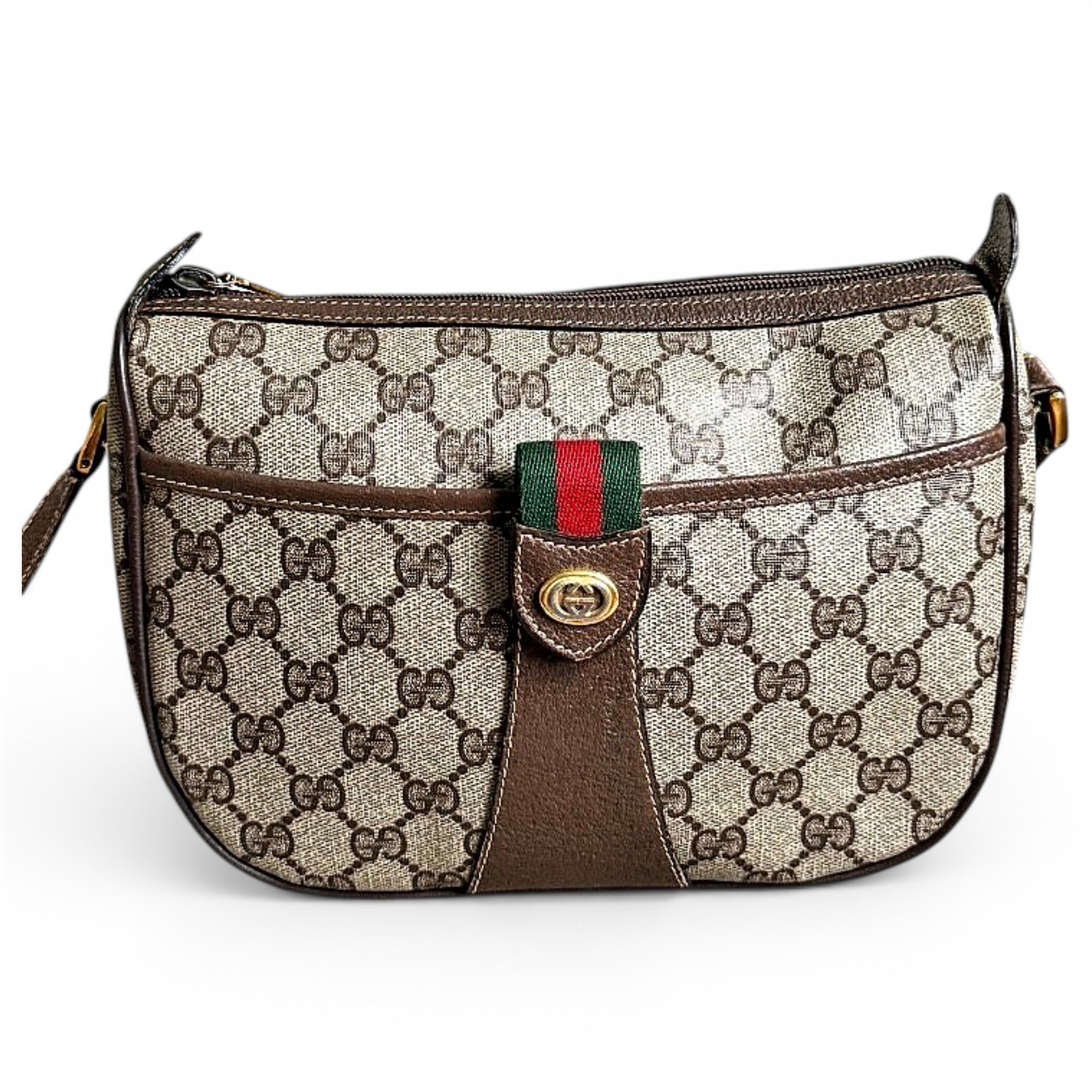 Ophidia patent leather crossbody bag