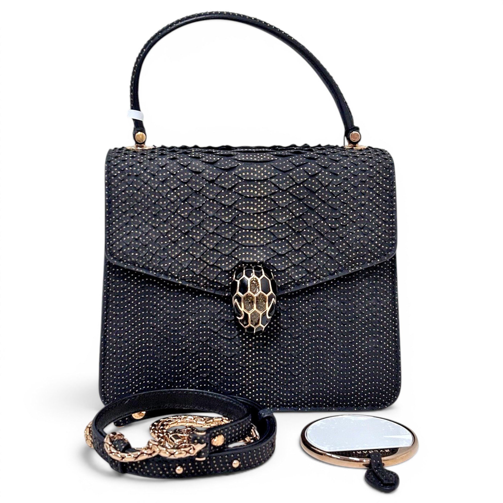 Serpenti leather handbag