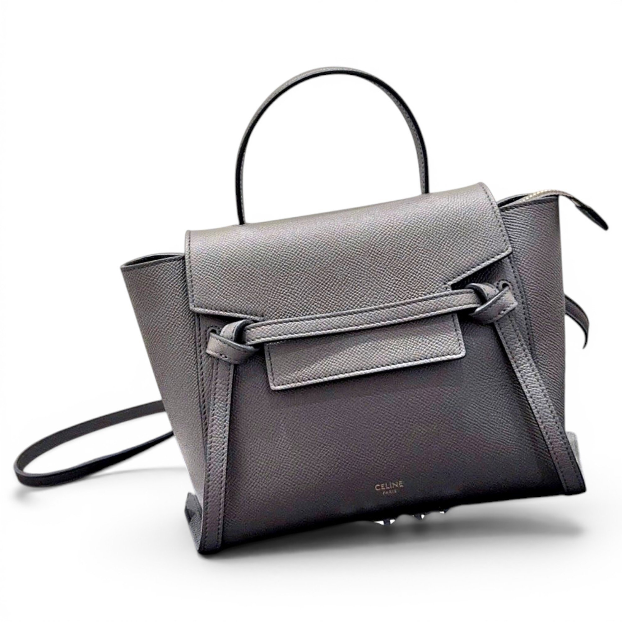 Belt leather handbag